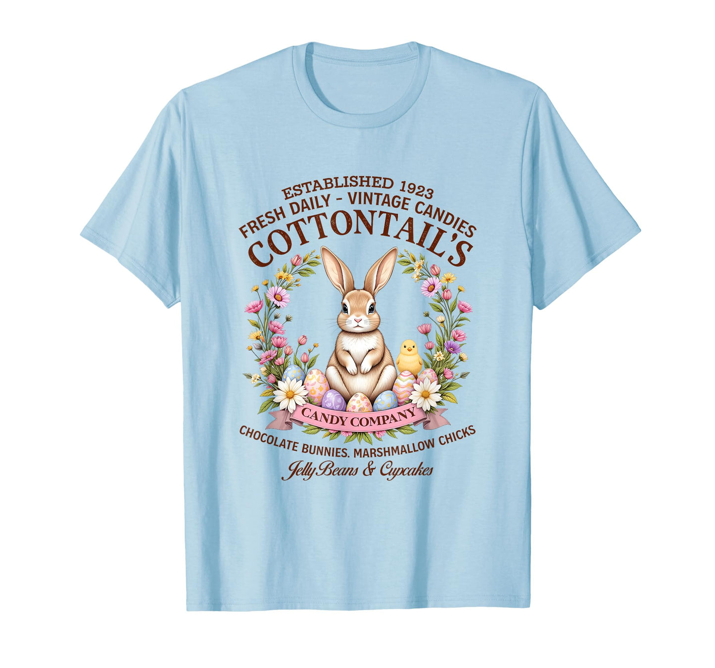 Cottontail’s Candy Vintage Easter Bunny Easter Day Costume T-Shirt