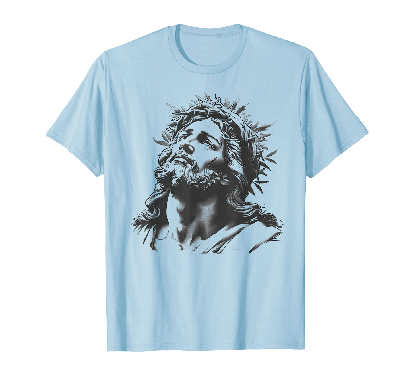 Tattoo Style Jesus Christ Face T-Shirt