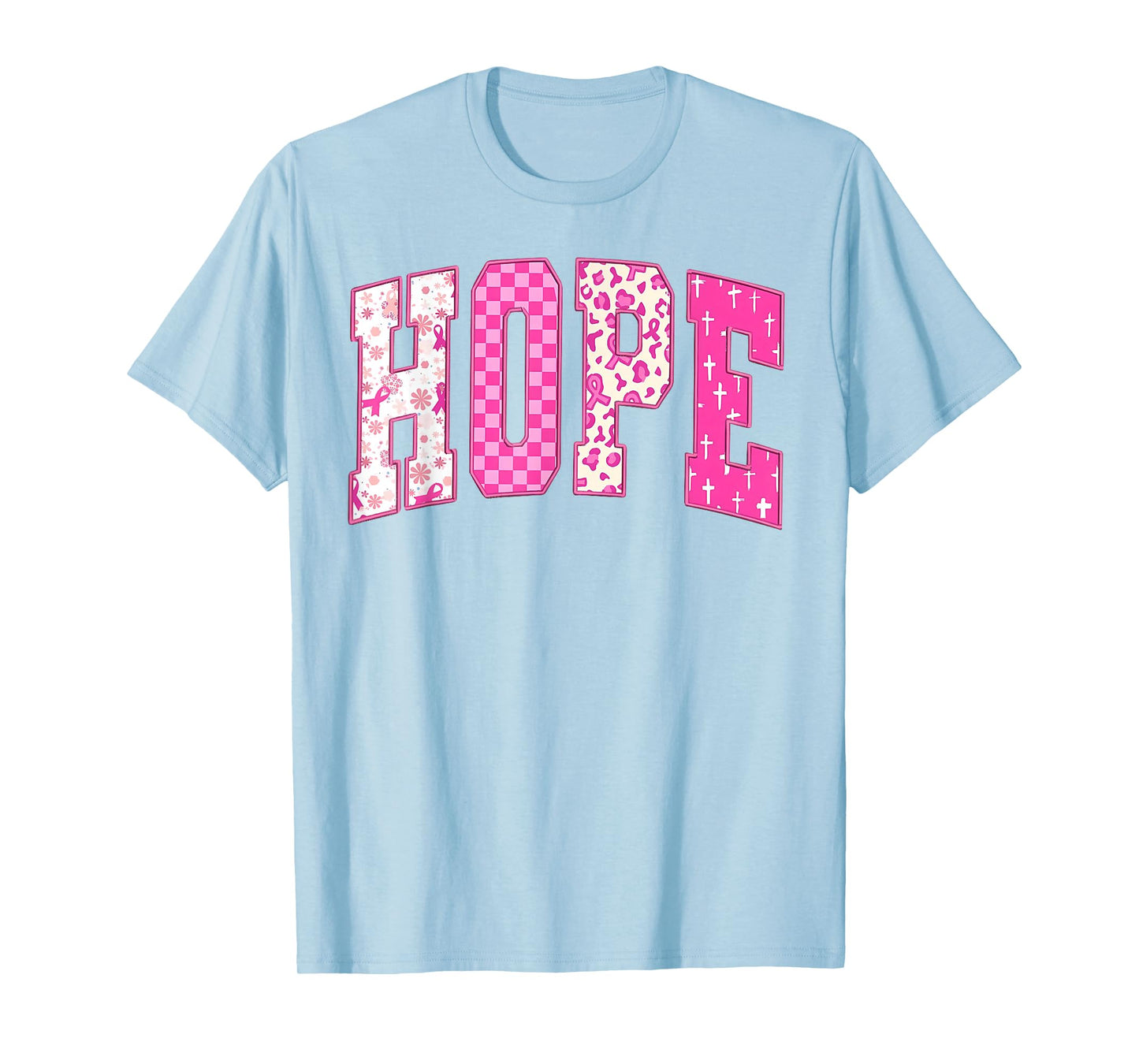 Breast Cancer Christian Fight Hope Faith Love Matching Group T-Shirt