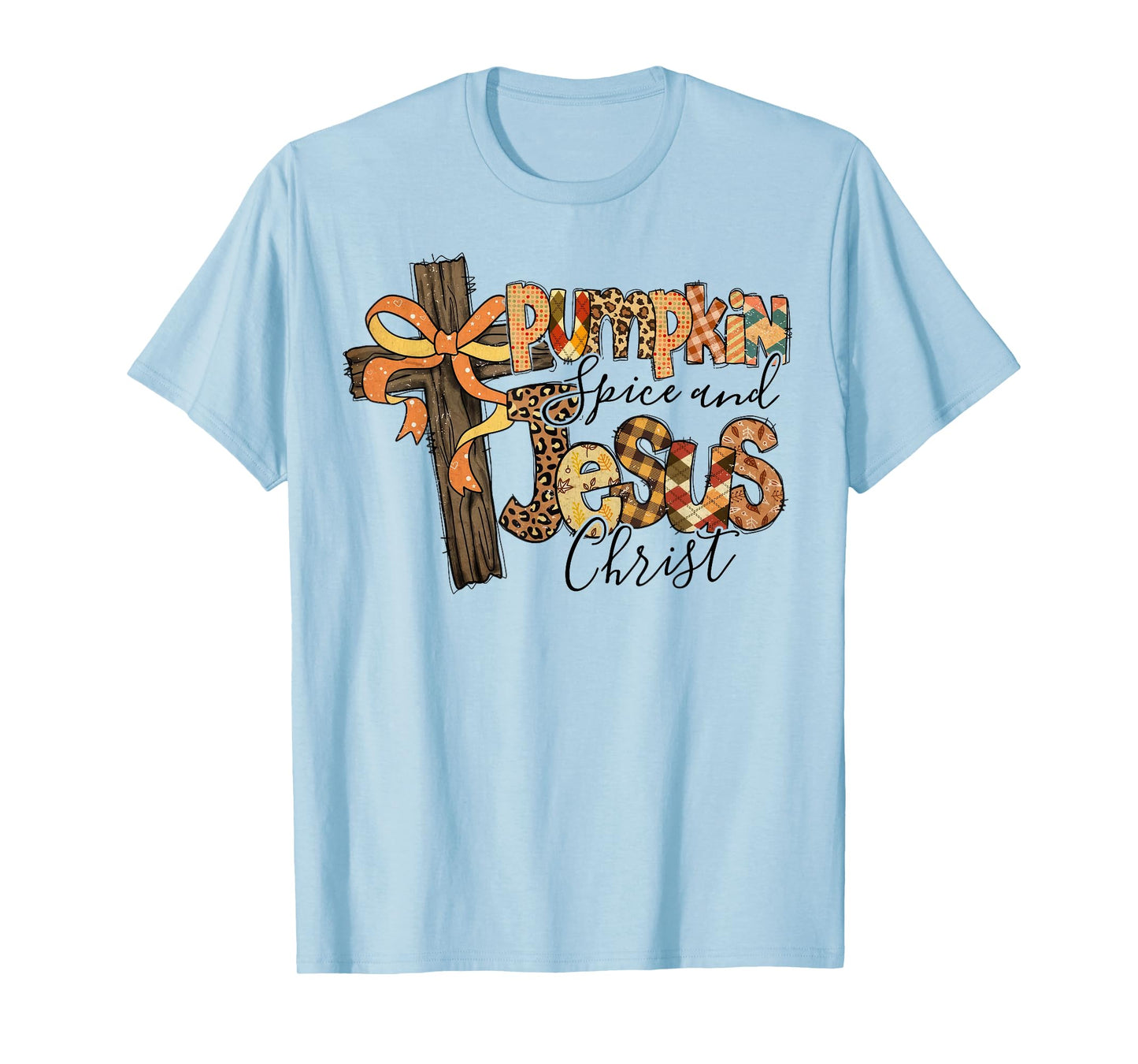 Pumpkin Spice Jesus Christ Funny Fall Thanksgiving Christian T-Shirt