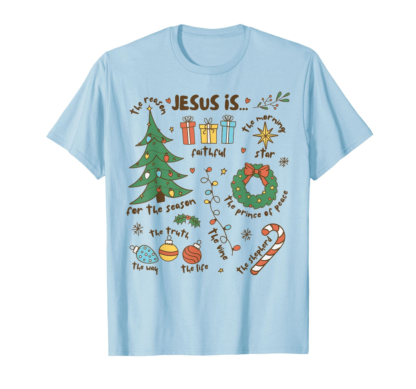 Jesus Is The Reason For The Season Retro Religious Christmas T-Shirt