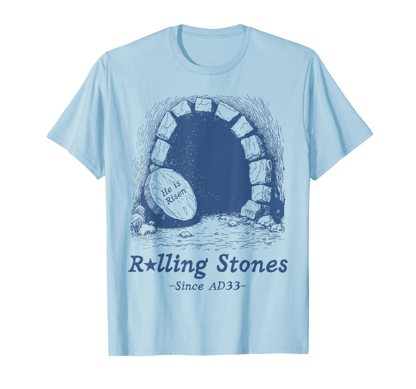 The Stone Was Rolled Away He Is Alive Retro Christian Easter T-Shirt