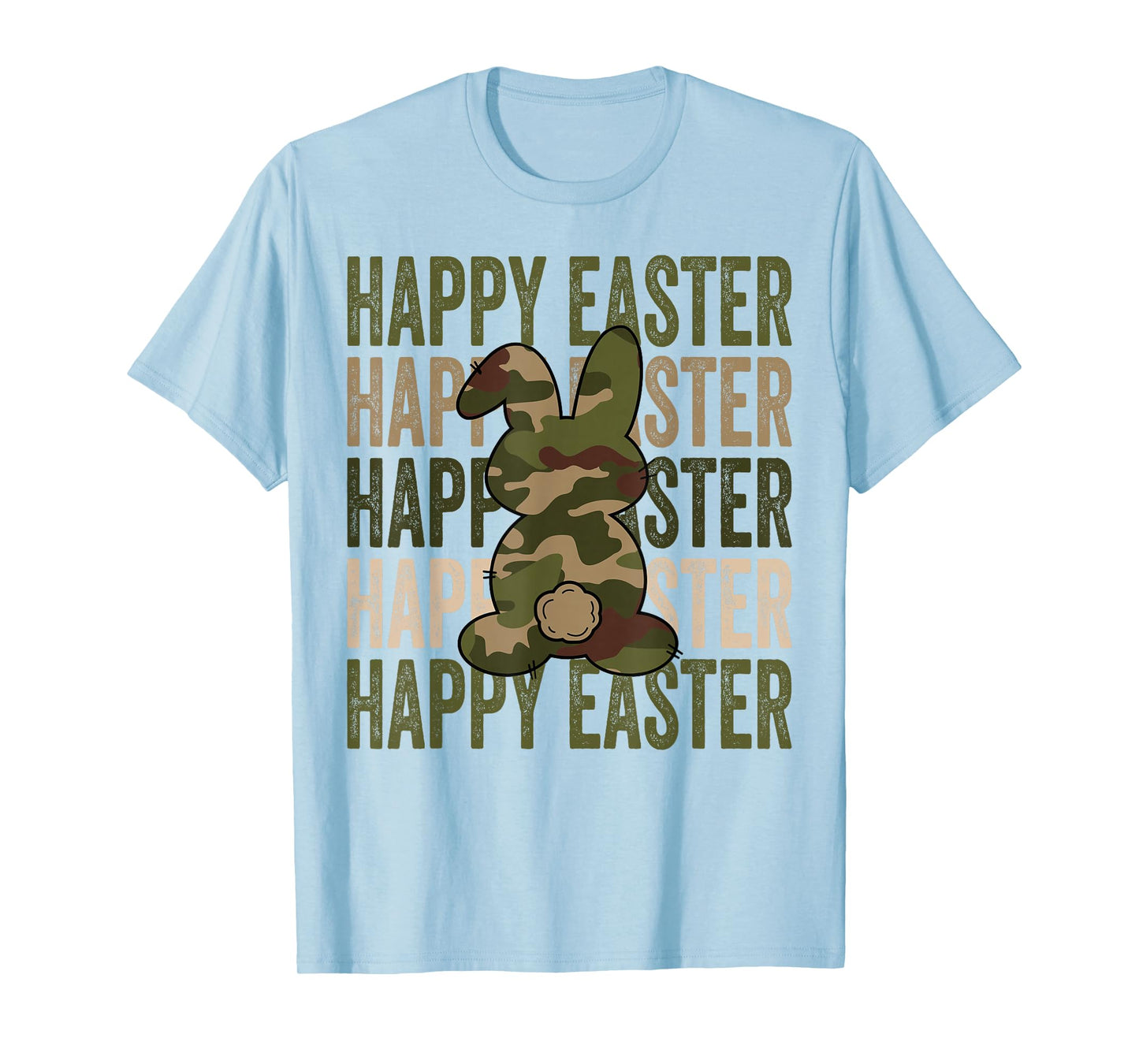 Happy Easter Camo Hunting Season Camo Style Bunnies T-Shirt