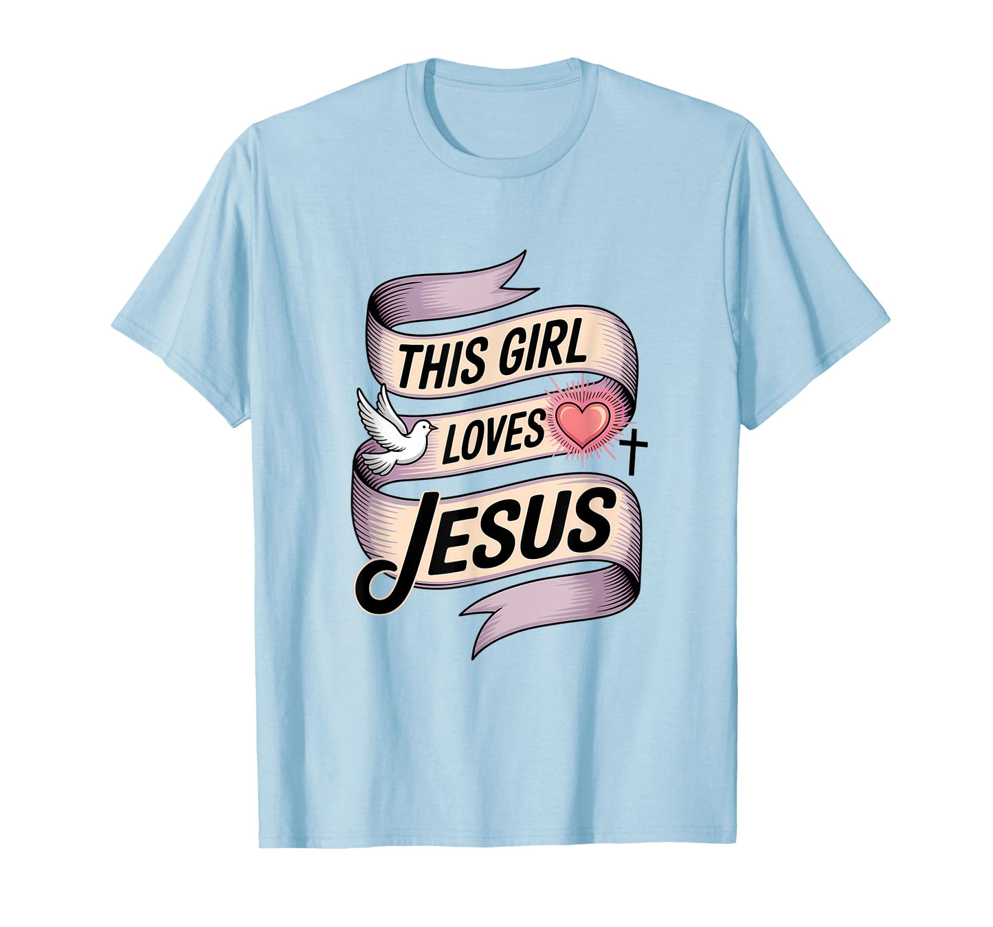 This Girl Loves Jesus Christian Girl Jesus T-Shirt