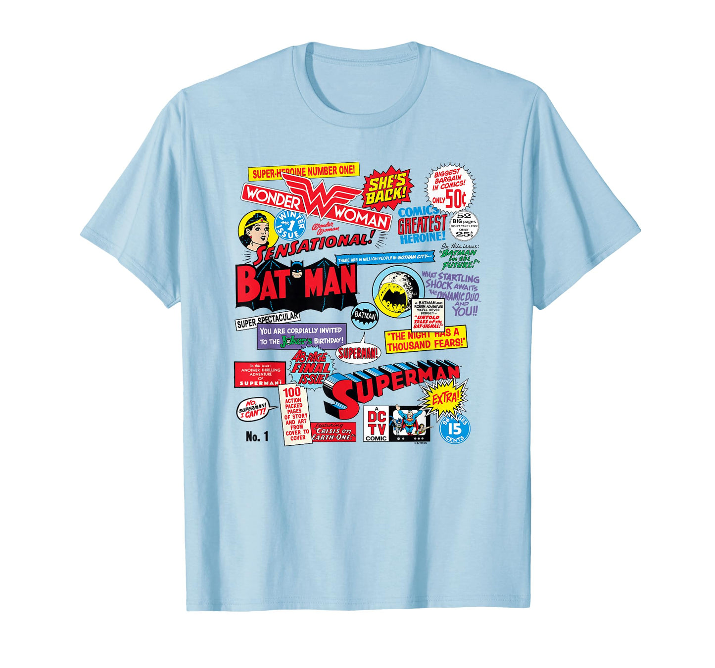 DC Comics Justice League Classic DC Universe Comics Quotes T-Shirt