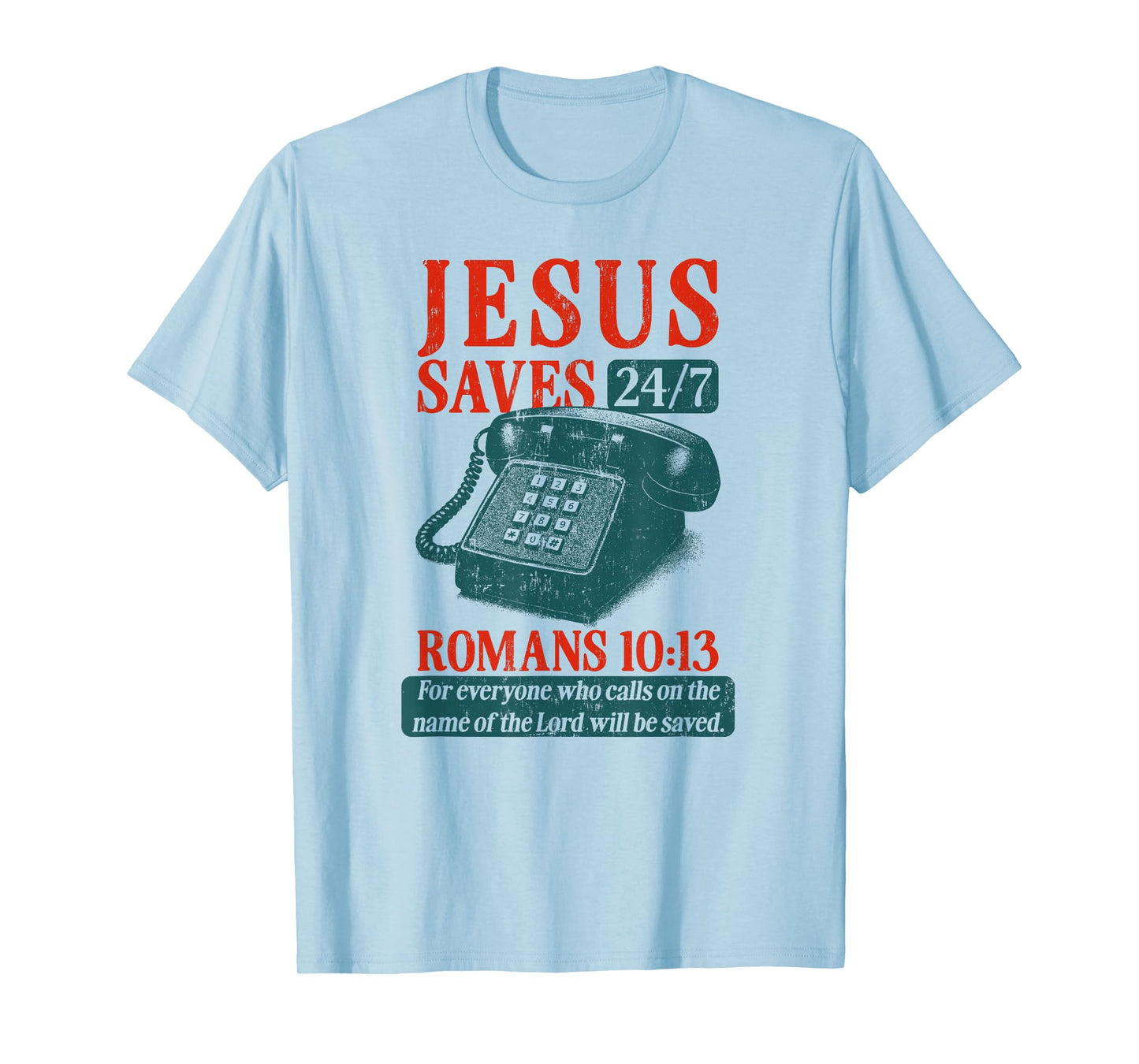 Retro Christian Jesus Saves Faith Quote Religious Believer T-Shirt