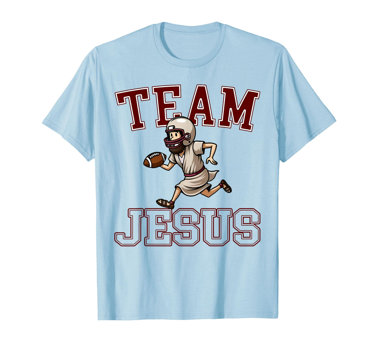 Football Team Jesus Christian Faith Bible Game Day Sports T-Shirt