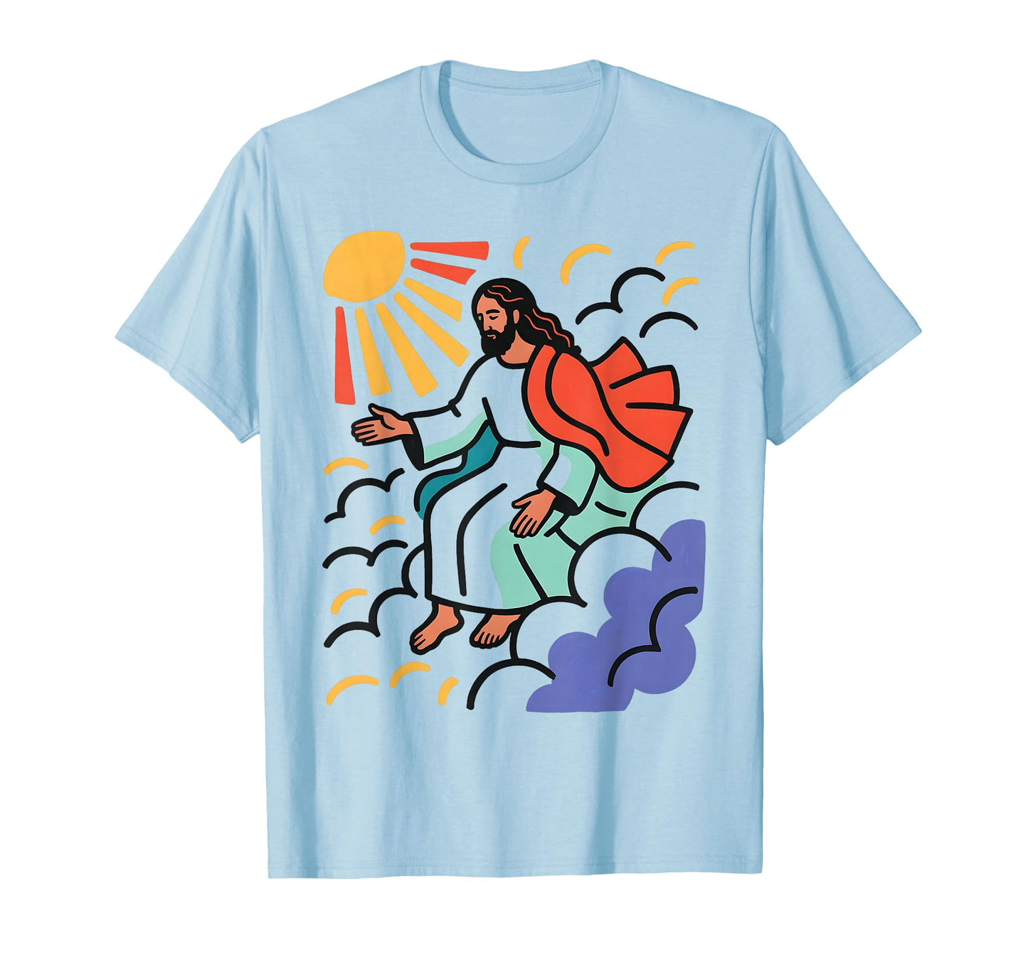 Faith Light Divine Peace Heaven Spiritual Design T-Shirt