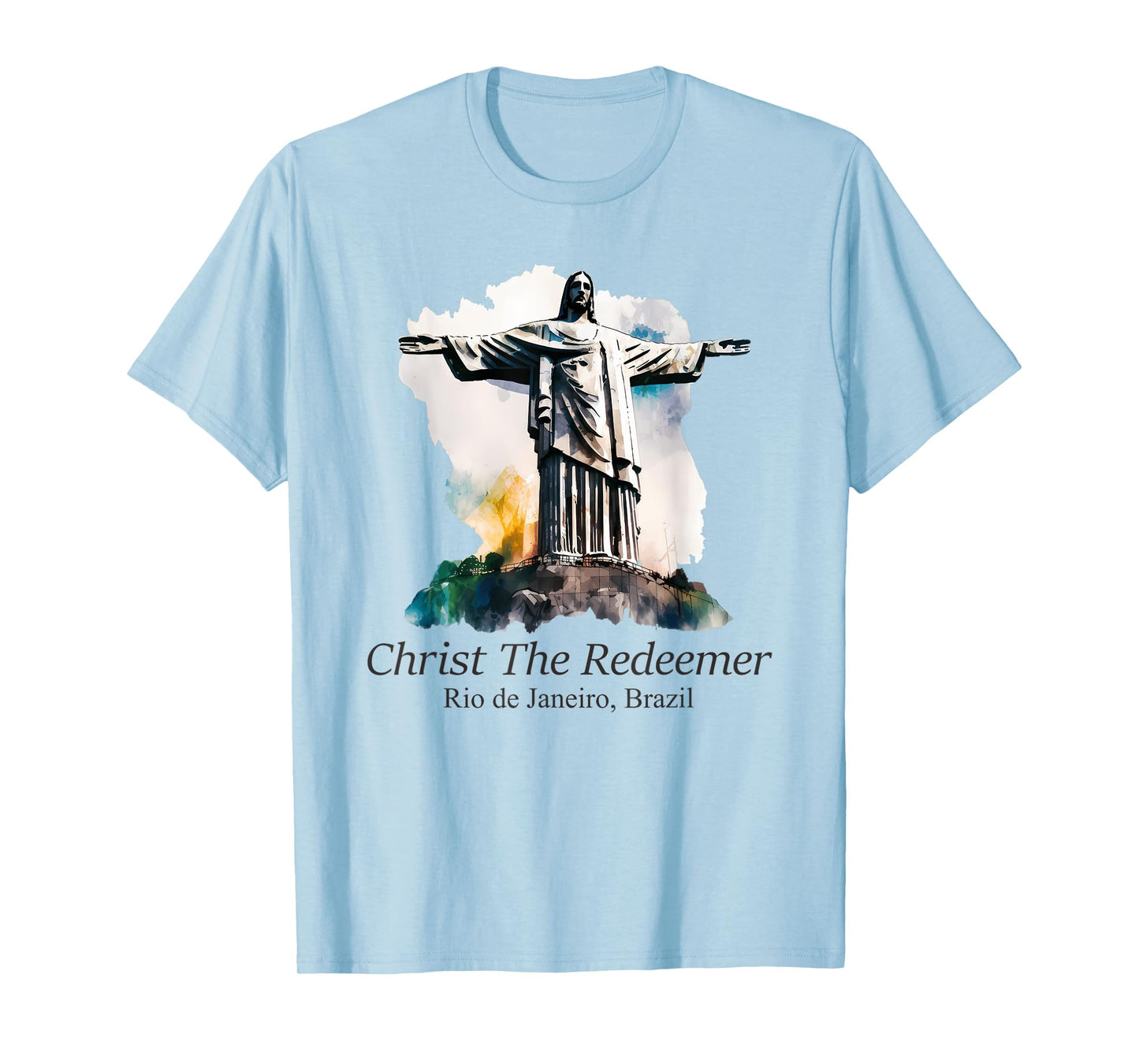 Funny Jesus Christ The Redeemer Travel Destination Graphic T-Shirt