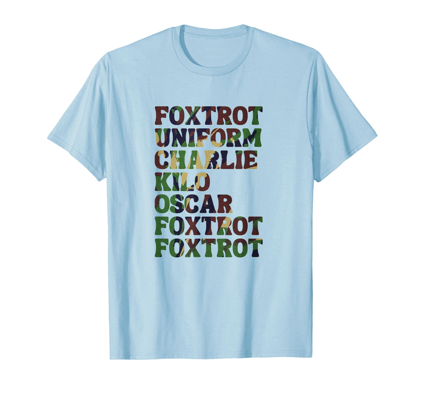 Funny Phonetic Alphabet Nato Military Police Army Tactical T-Shirt