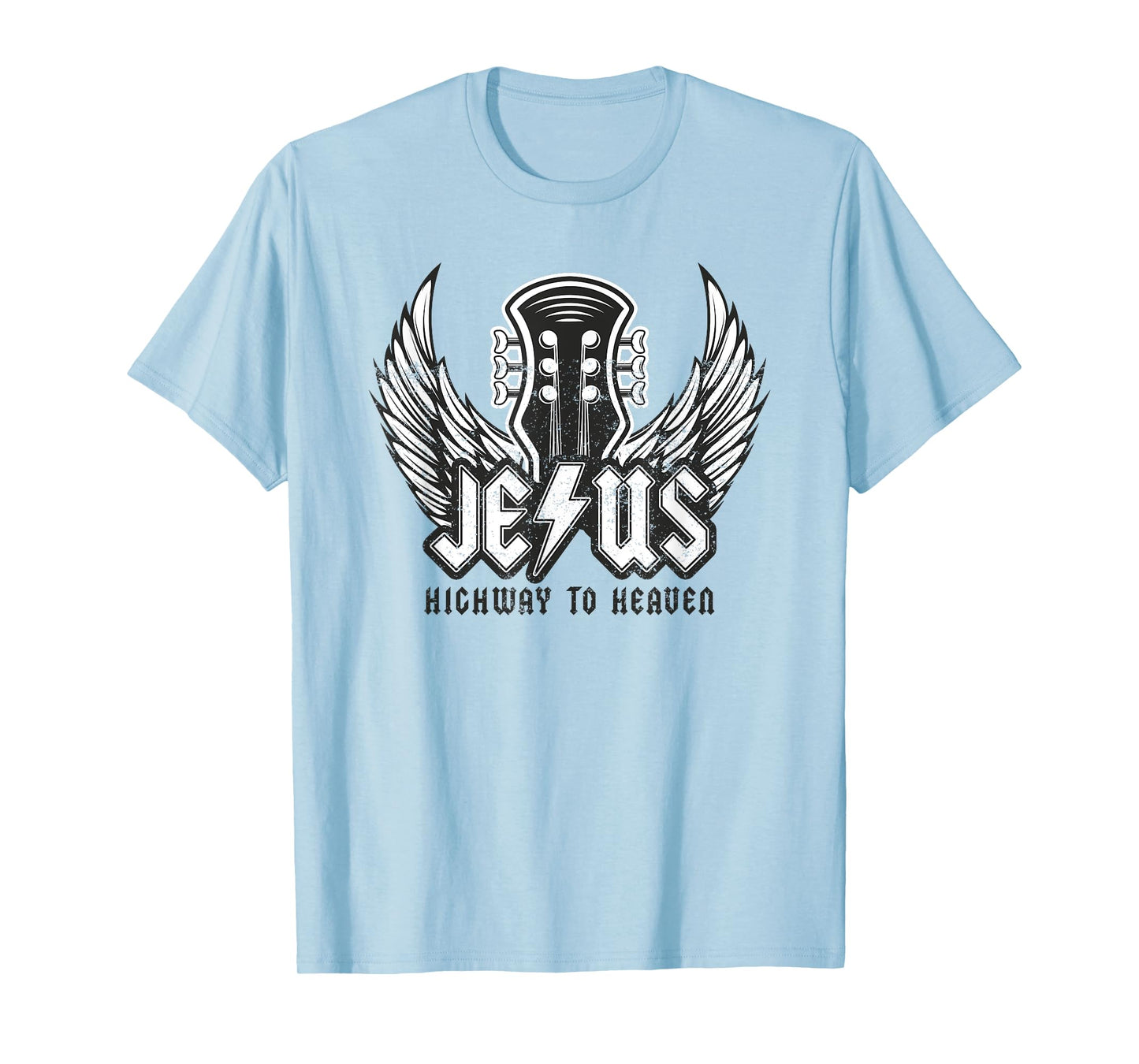 Jesus Rock and Roll Christian Music Worship Bible Verse T-Shirt