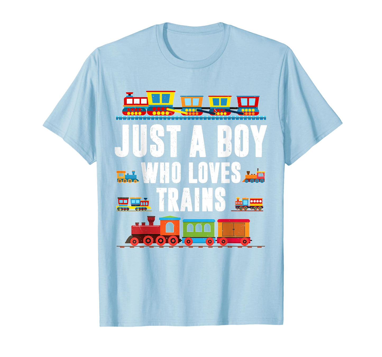 Just A Boy Who Loves Train Toddler Shirt Baby Boy Locomotive T-Shirt