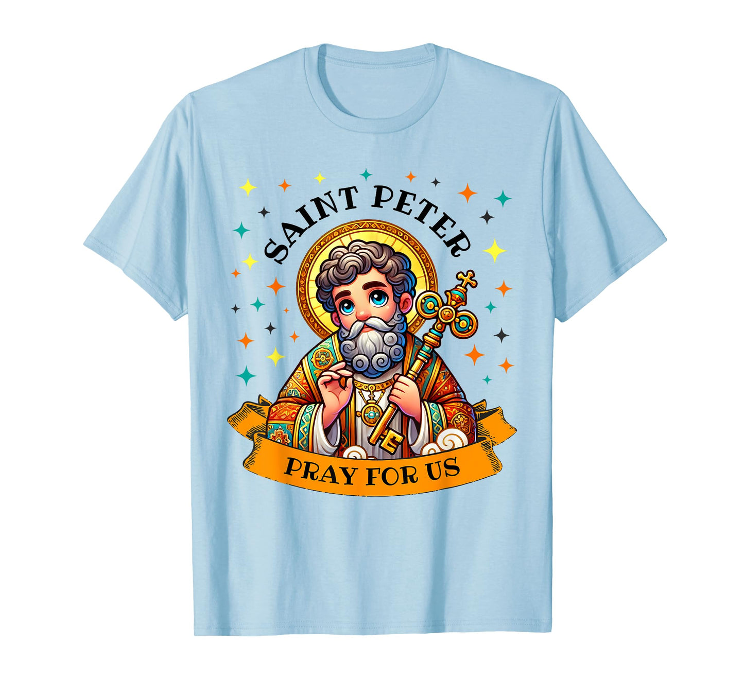 Saint Peter Keys to the Kingdom Catholic Saint for Kids T-Shirt