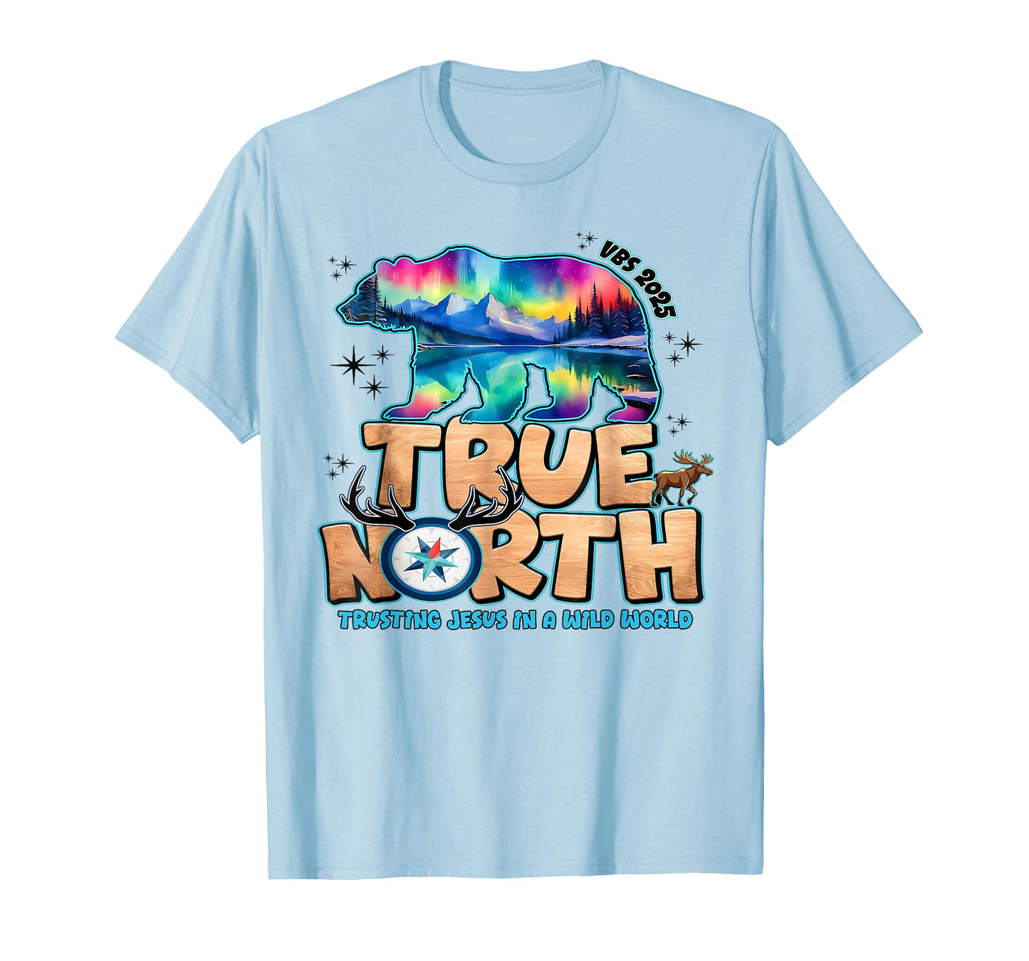 VBS 2025 True North Trusting Jesus Christian Summer Camp T-Shirt