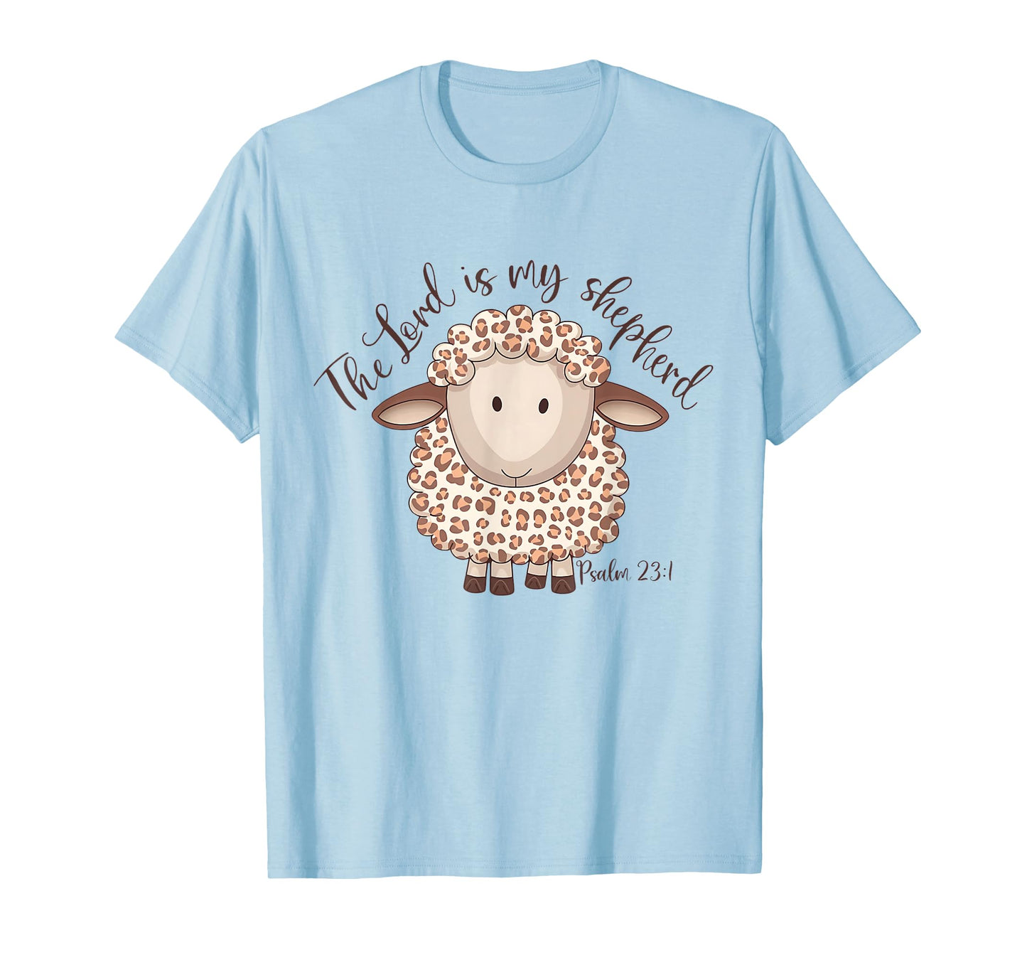 The Lord Is My Shepherd Psalm 23:1 Jesus Christian God Sheep T-Shirt