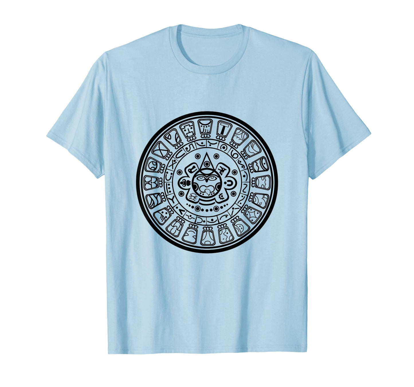 Sacred Aztec Wheel, Mayan Sun God Calendar, Maya Symbol T-Shirt