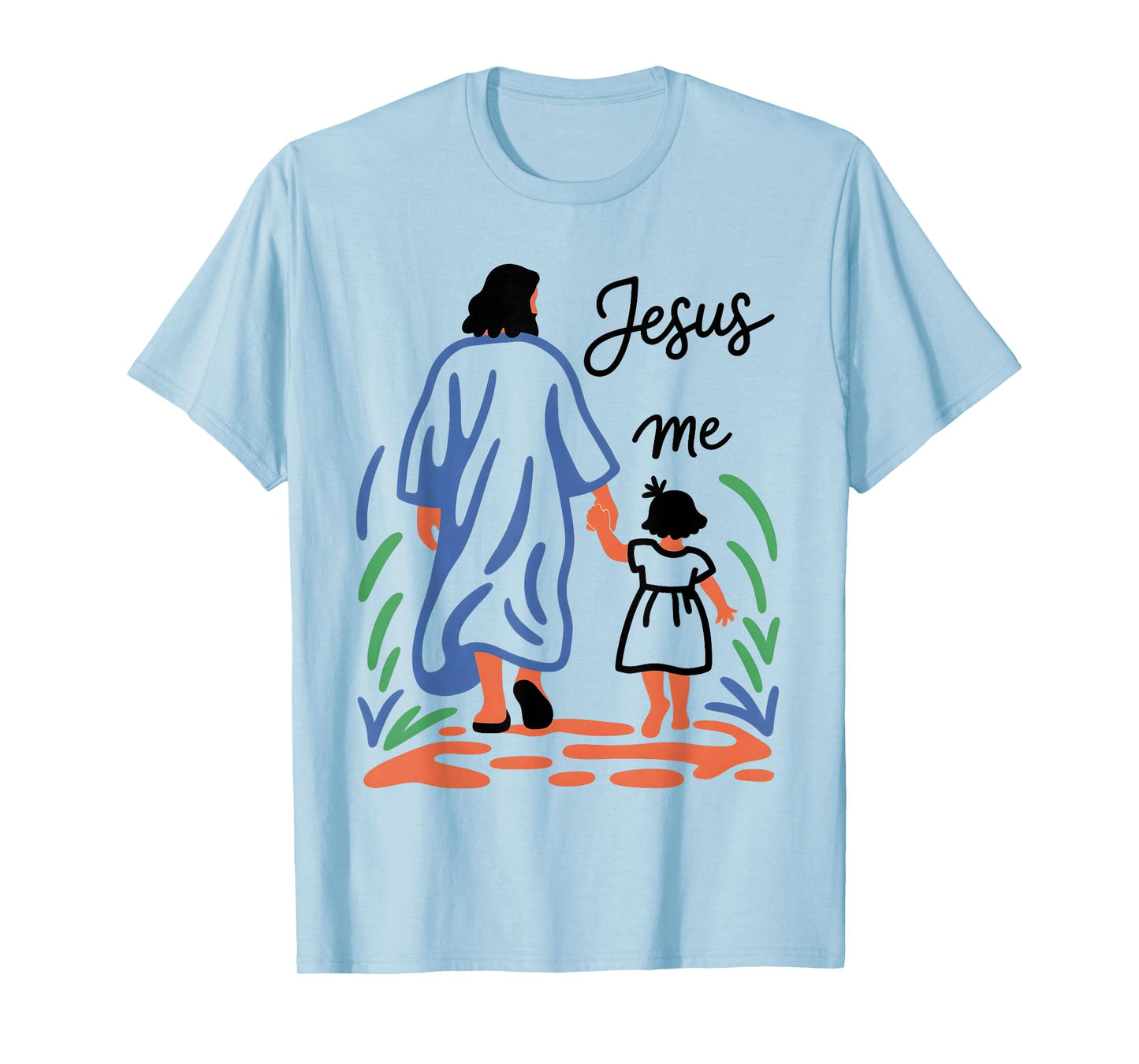 Faith Walk with Jesus Guidance Love Spiritual Design T-Shirt