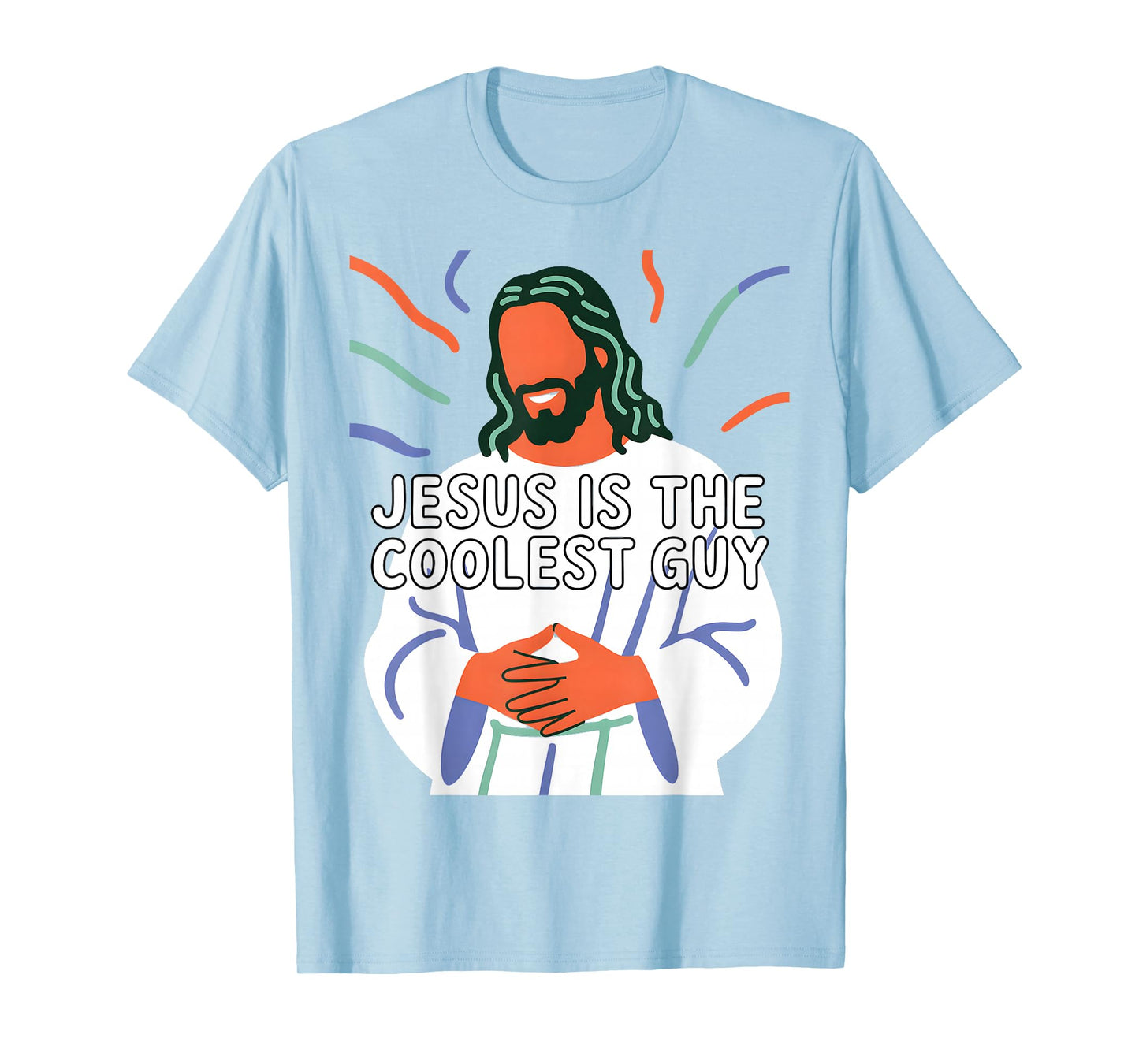 Jesus Faith Cool Christian Joyful Fun Design T-Shirt