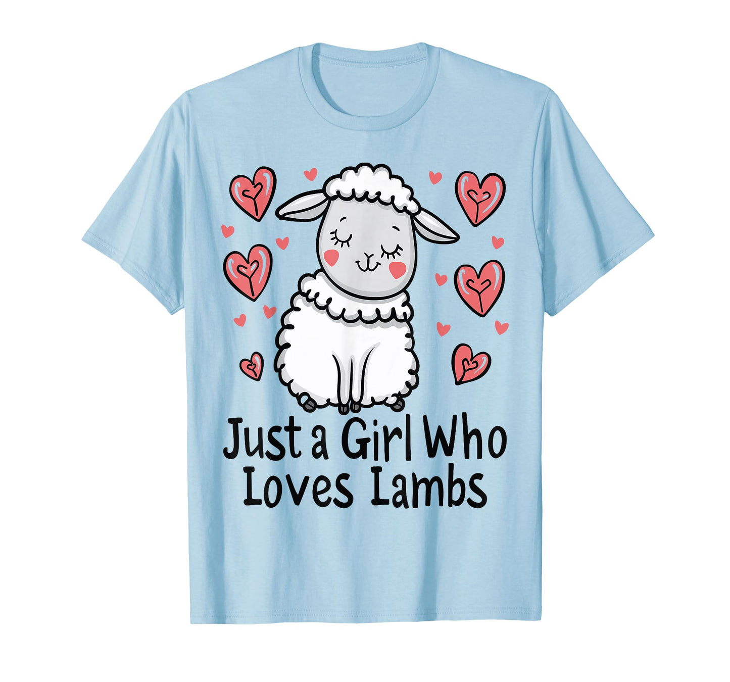 Funny Lamb Lovers Gift Just A Girl Who Loves Lambs T-Shirt