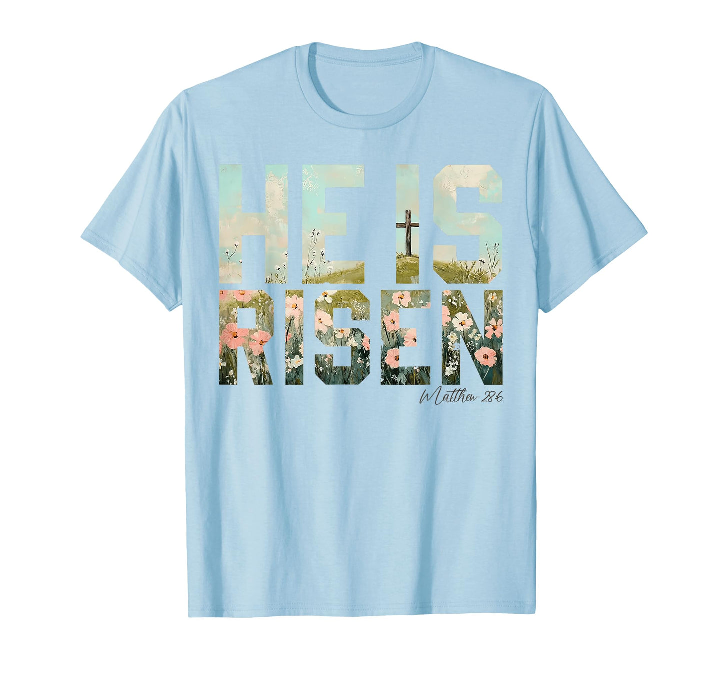 He is Risen Boho Easter Christian Jesus T-Shirt