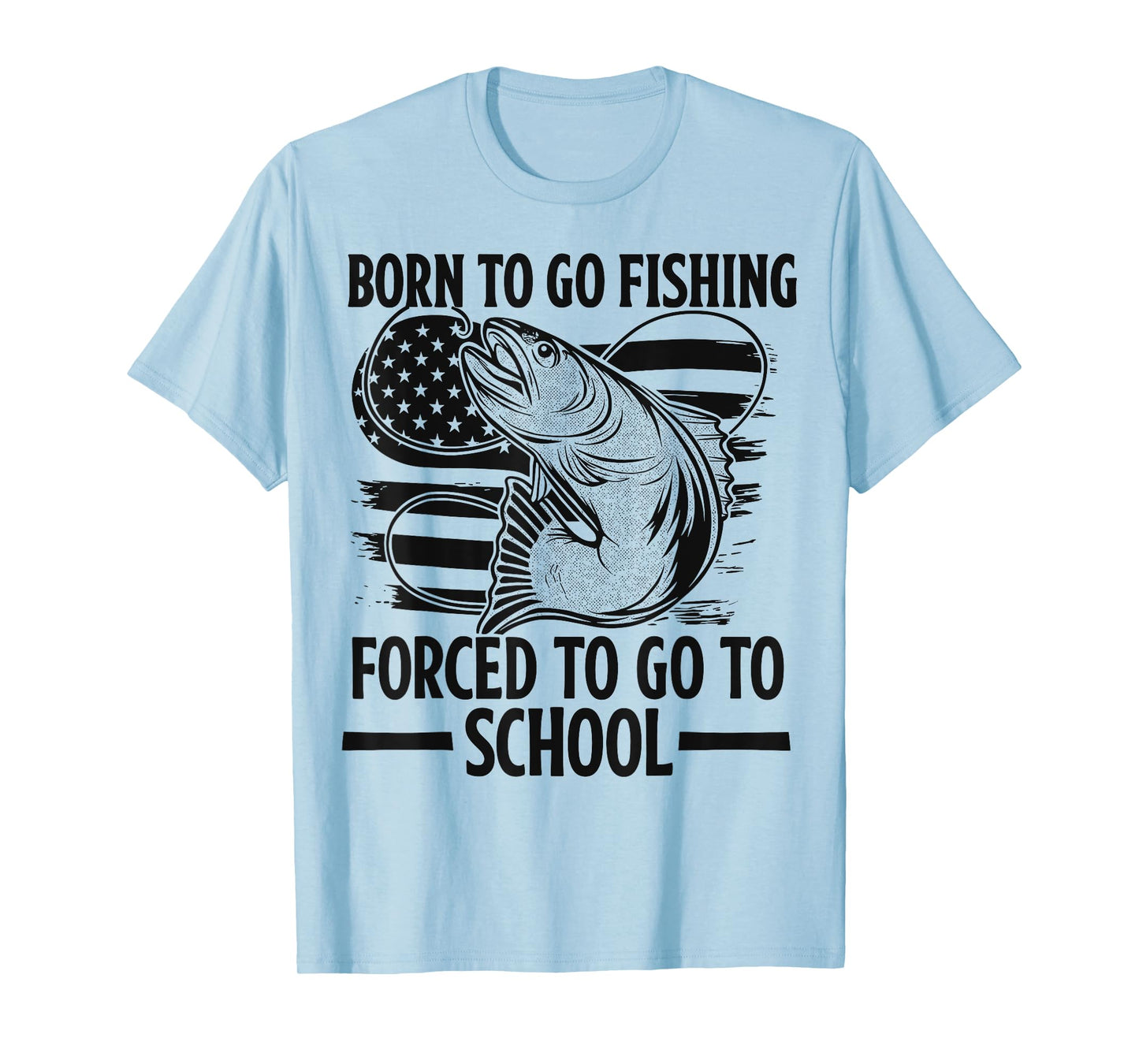 Born to Go Fishing Fish Fisherman Boy Funny Youth Fishing T-Shirt