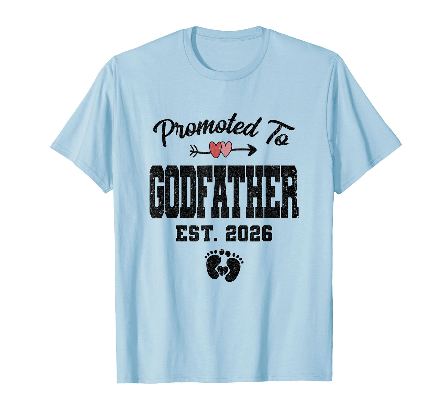 Promoted To Godfather Est 2026 First Time Fathers Day T-Shirt