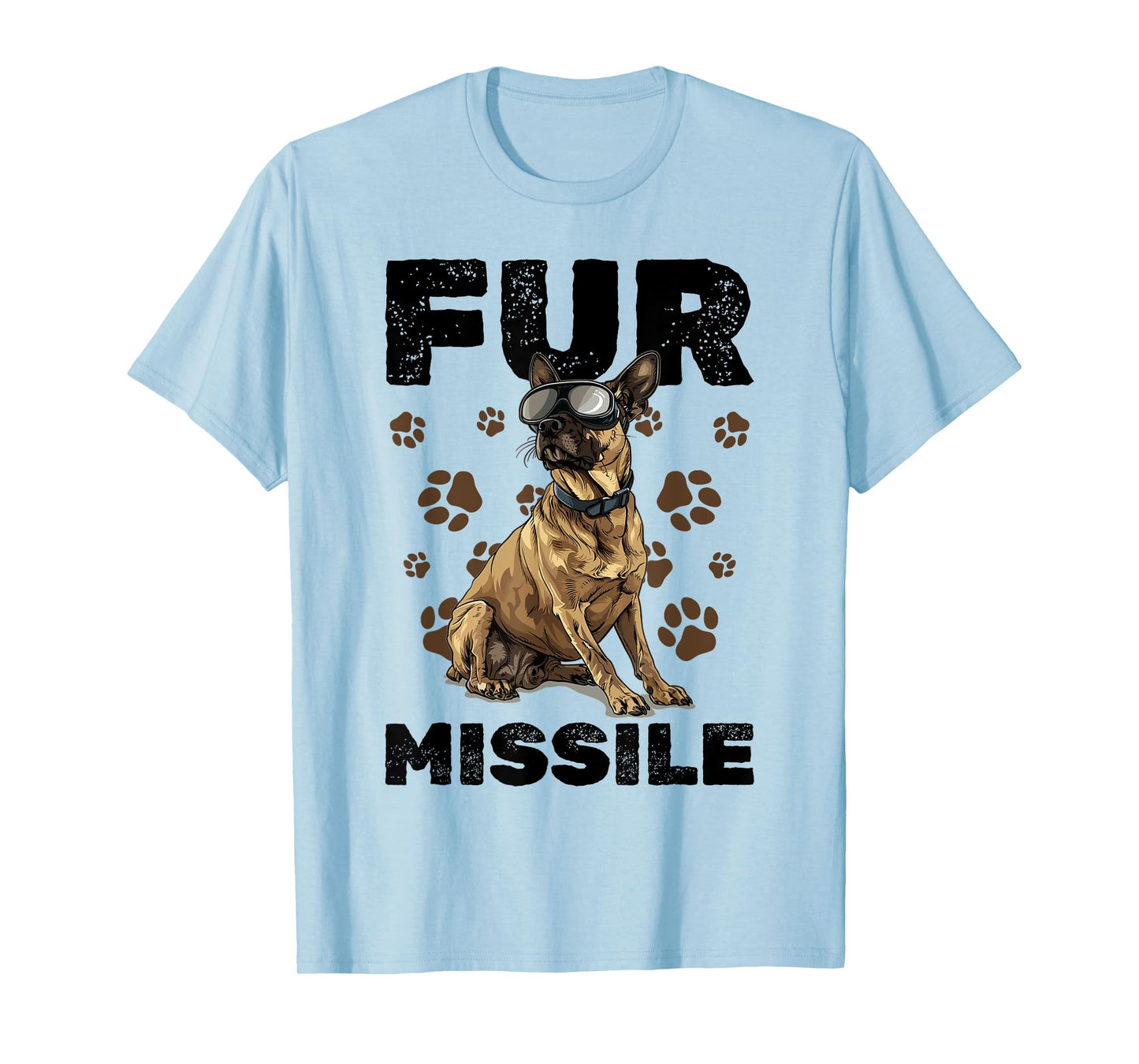 Belgian Malinois Dog Breed Fur Missile Men Women Girls Kids T-Shirt