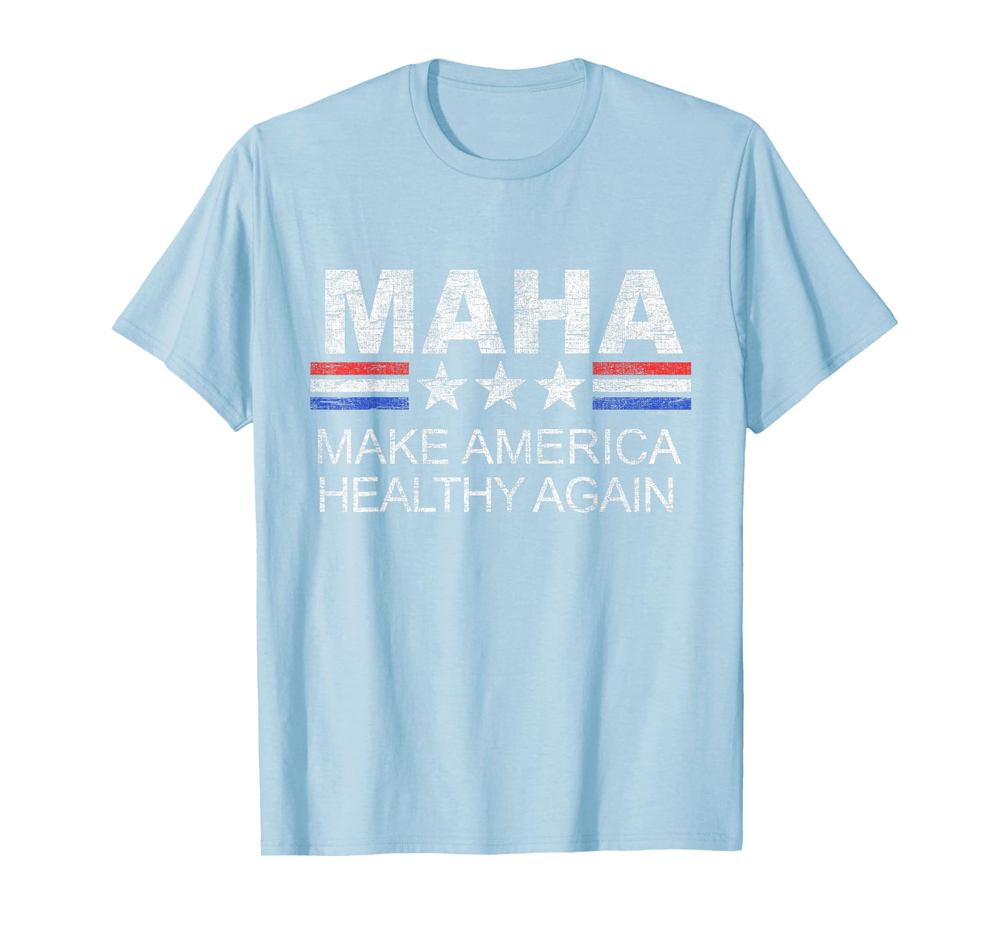 MAHA Make America Healthy Again Vintage Patriotic Anti Vax T-Shirt