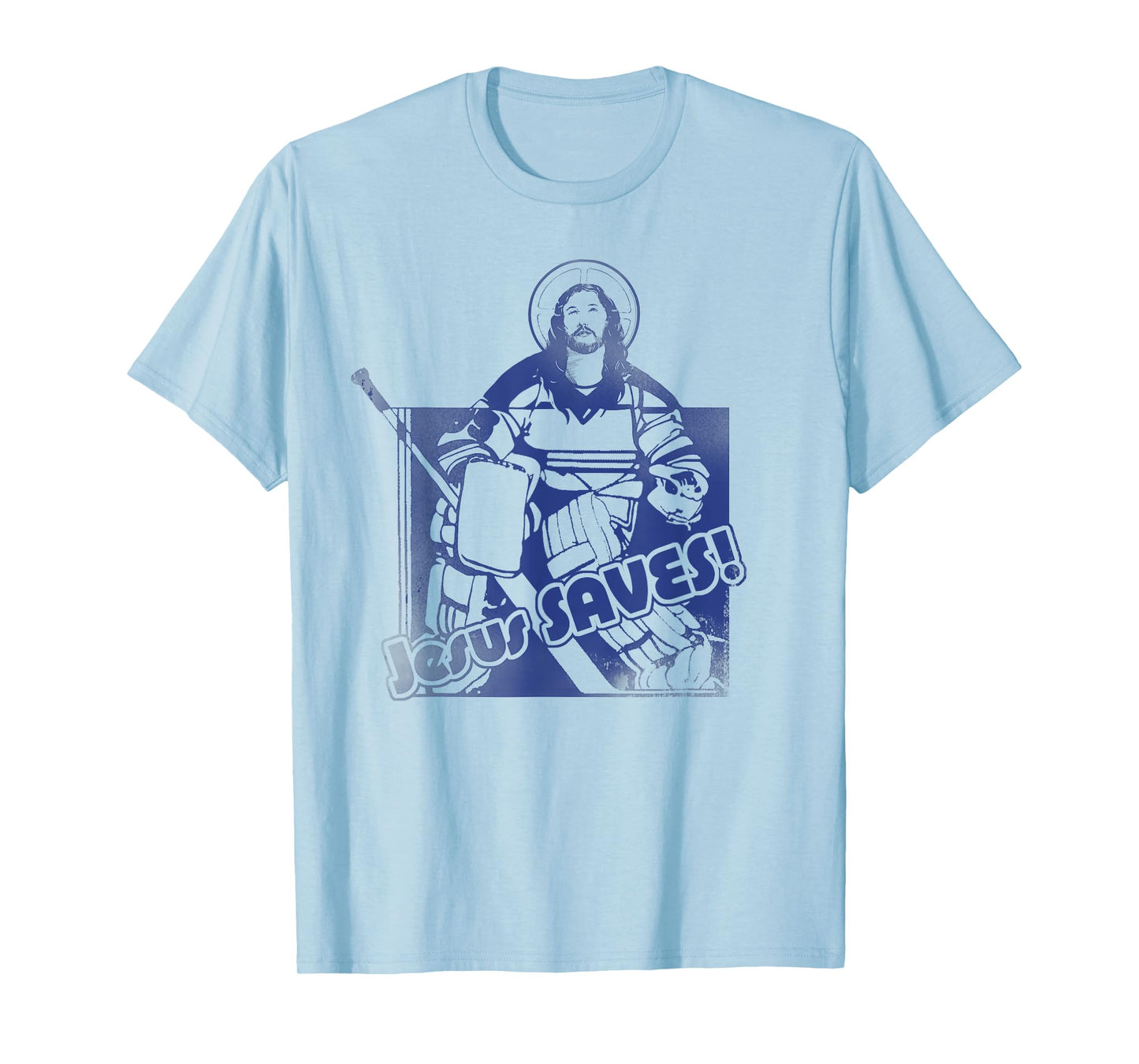 Jesus Saves Funny Hockey Adult T Shirt T-Shirt