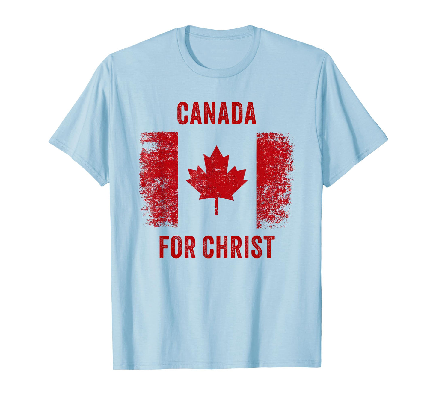Canada for Christ – Canadian Flag Cross Revival Graphic T-Shirt