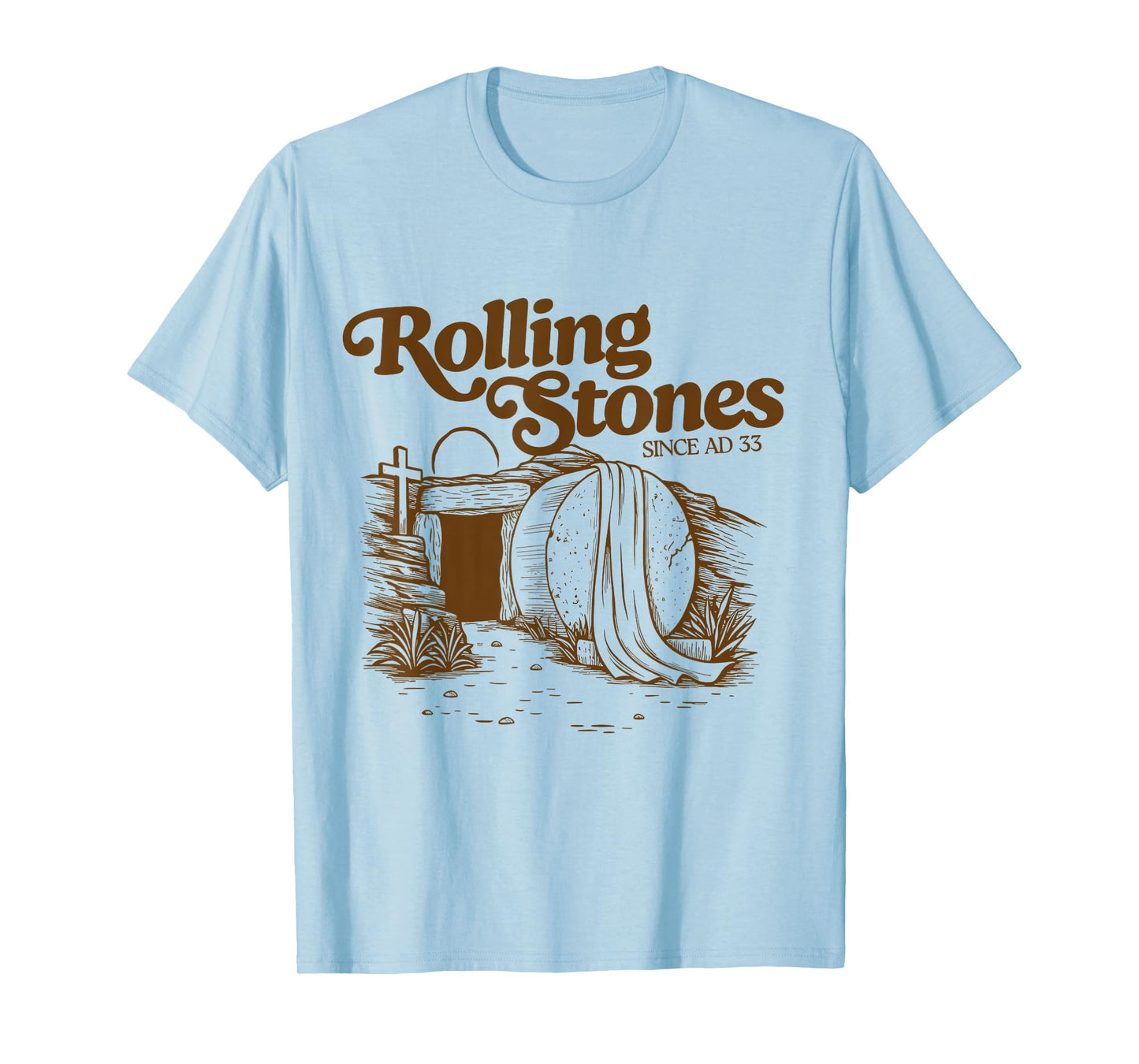 The Stone Was Rolled Away He Alive Retro Christian Easter T-Shirt