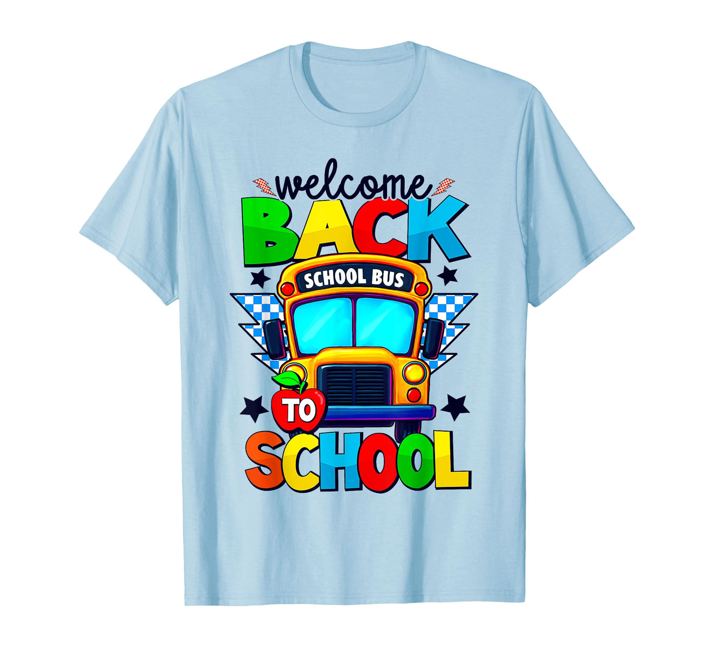 Welcome Back To School Bus Happy First Day Of School Student T-Shirt