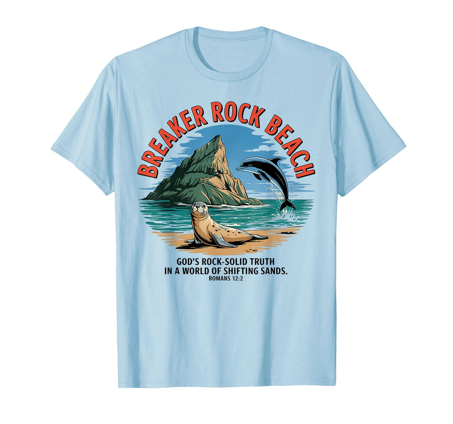 Breaker Rock Beach Christian God's Rock-Solid Truth VBS 2025 T-Shirt