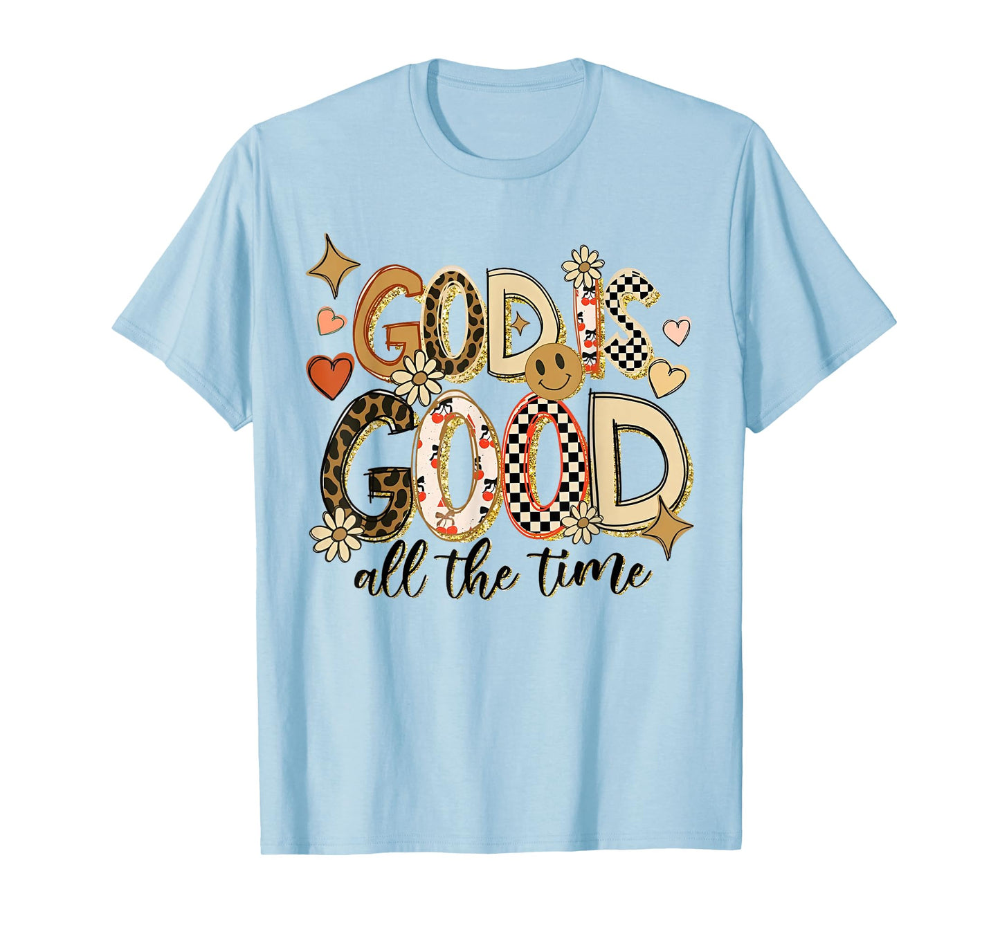 God is Good All The Time Christian Vintage Jesus Lover T-Shirt