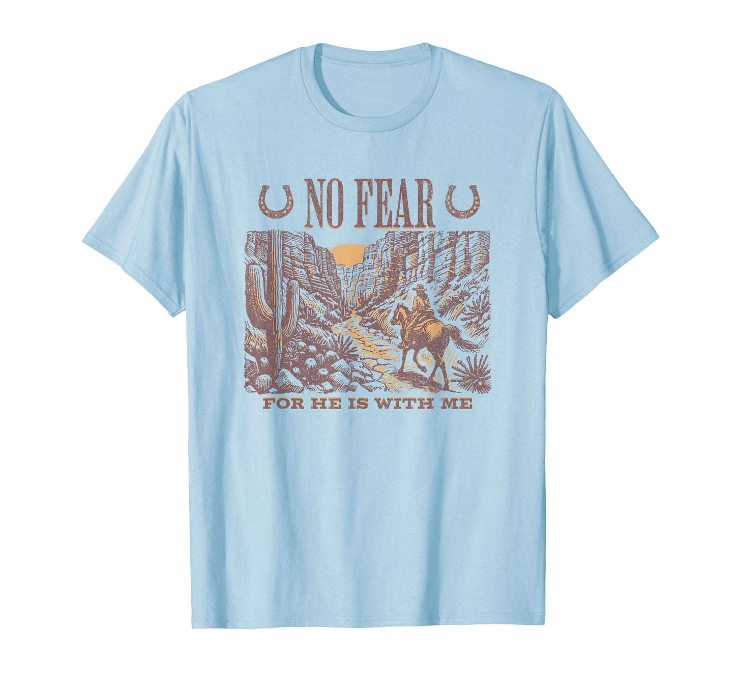 Cowboy Bible Scripture Verse Western Jesus For Mens Faith T-Shirt