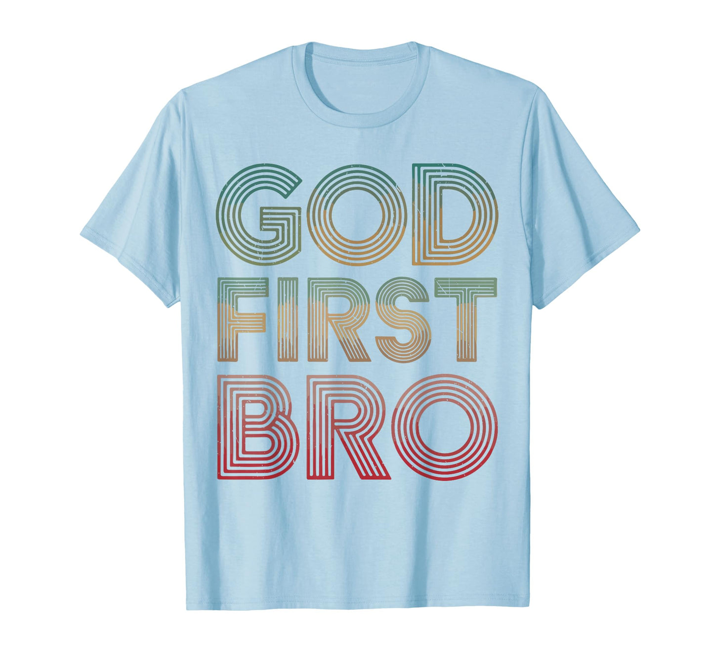 Youth Boy God First Bro Funny Christian God Brother Toddler T-Shirt