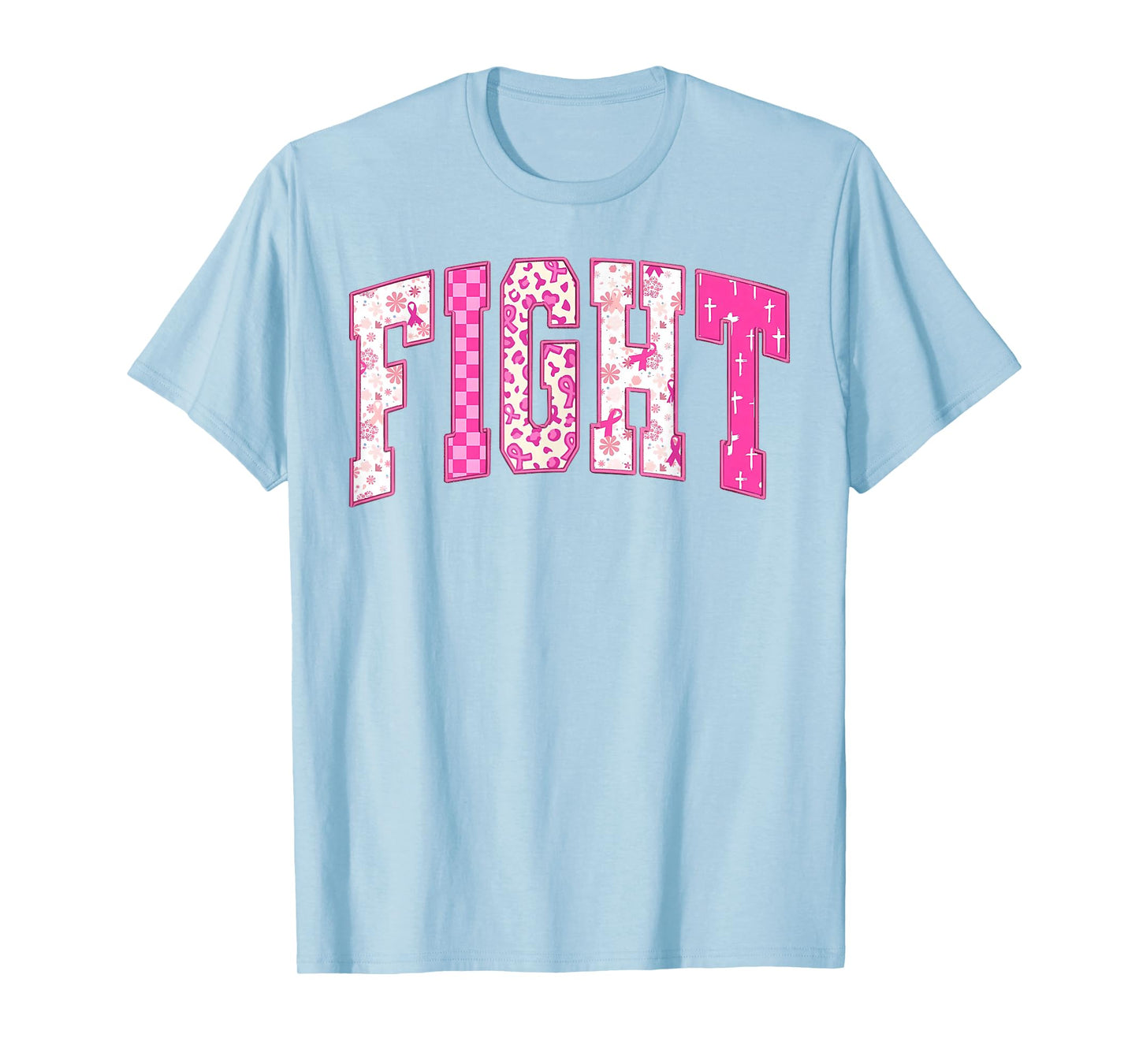 Breast Cancer Christian Fight Hope Faith Love Matching Group T-Shirt