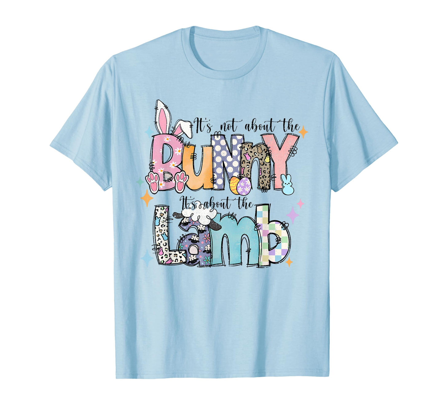 It's Not About The Bunny Christian Jesus Lamb Bible Easter T-Shirt