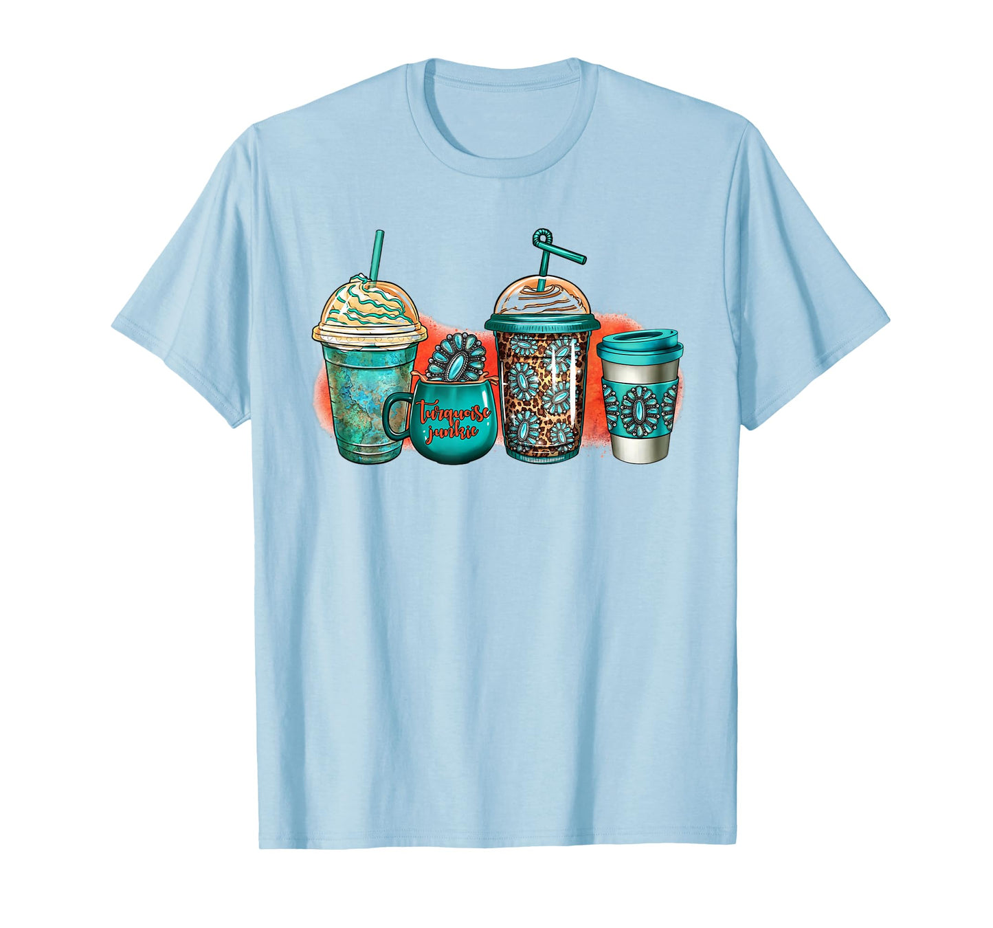 Turquoise Junkie Coffee Cups Western Gemstone Rodeo Coffee T-Shirt