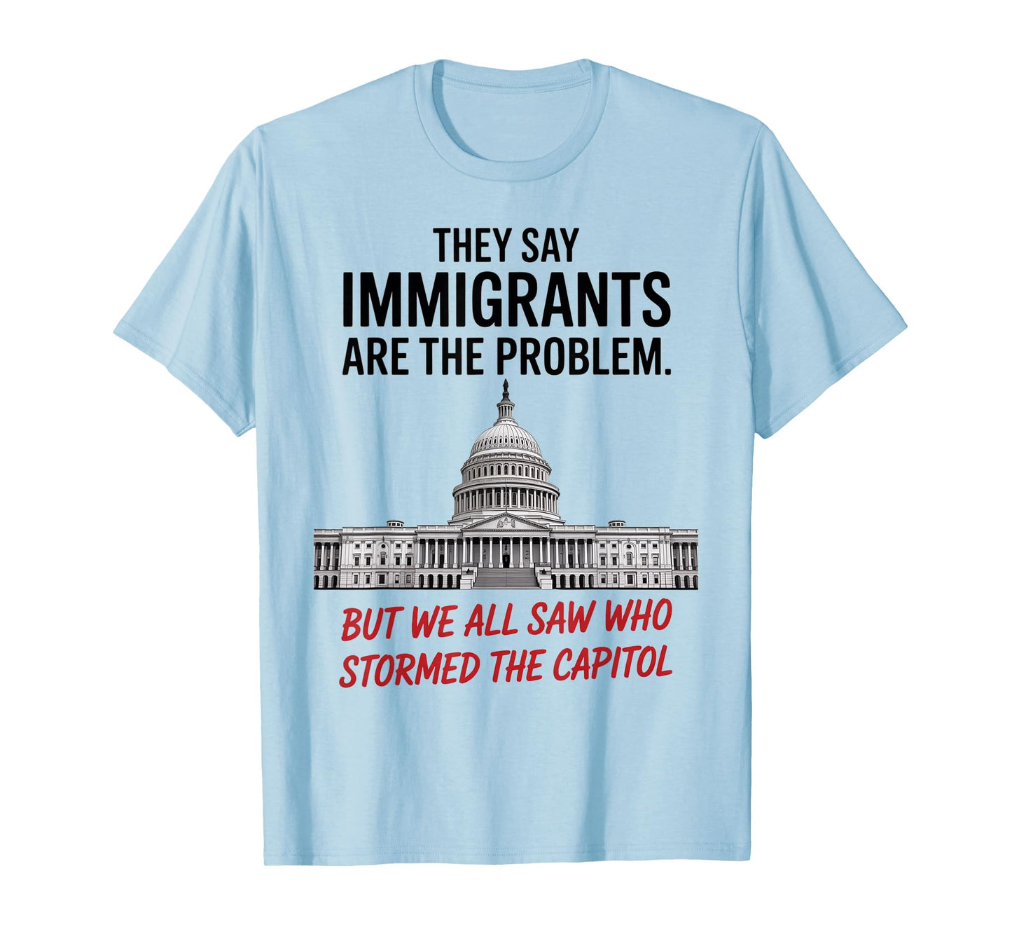 They Say Immigrants Are The Problem But We All Saw Stormed T-Shirt