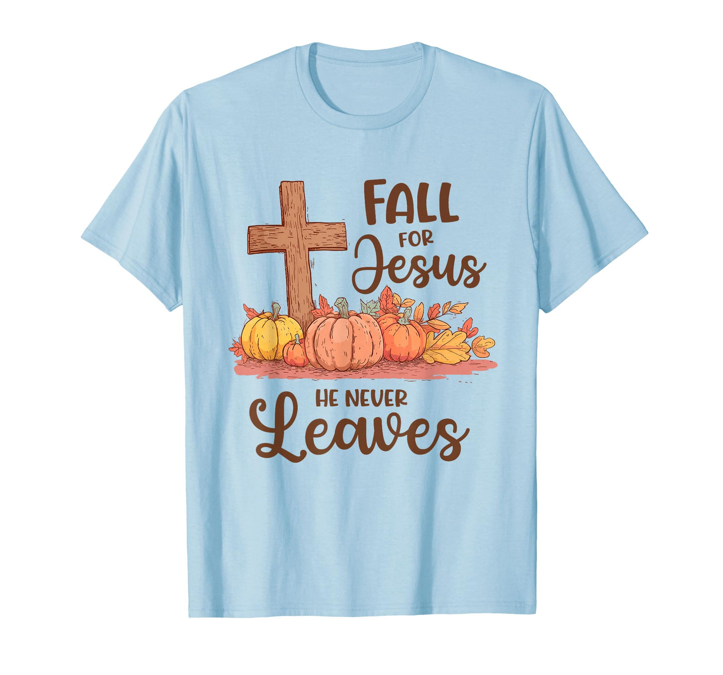 Christian Pumpkin Cross T-Shirt