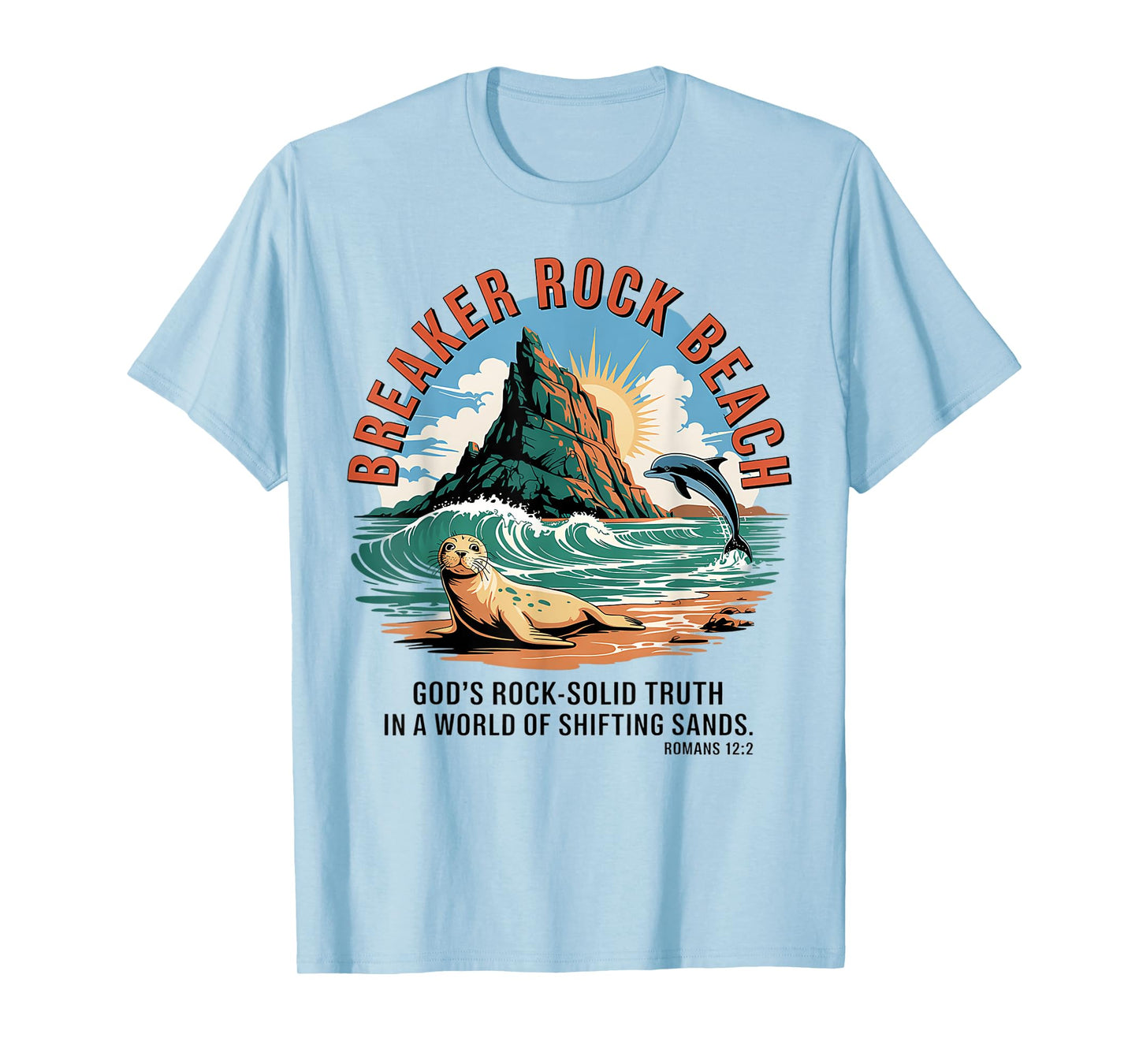 Breaker Rock Beach Christian God's Rock-Solid Truth VBS 2025 T-Shirt