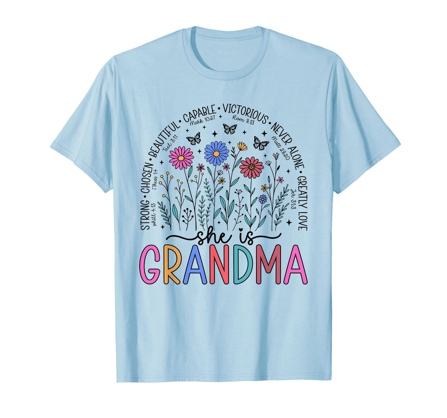 She is Grandma Christian Mother's Day Religious Grandma T-Shirt