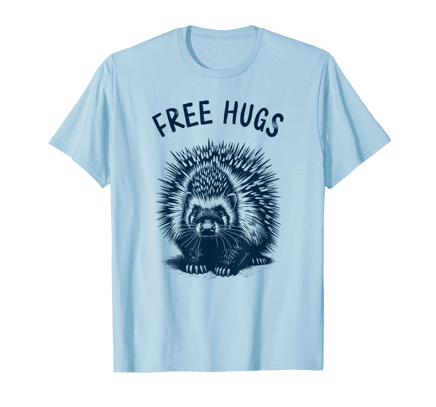 Free-Hugs - Cute Funny Porcupine Humor No Hugging T-Shirt