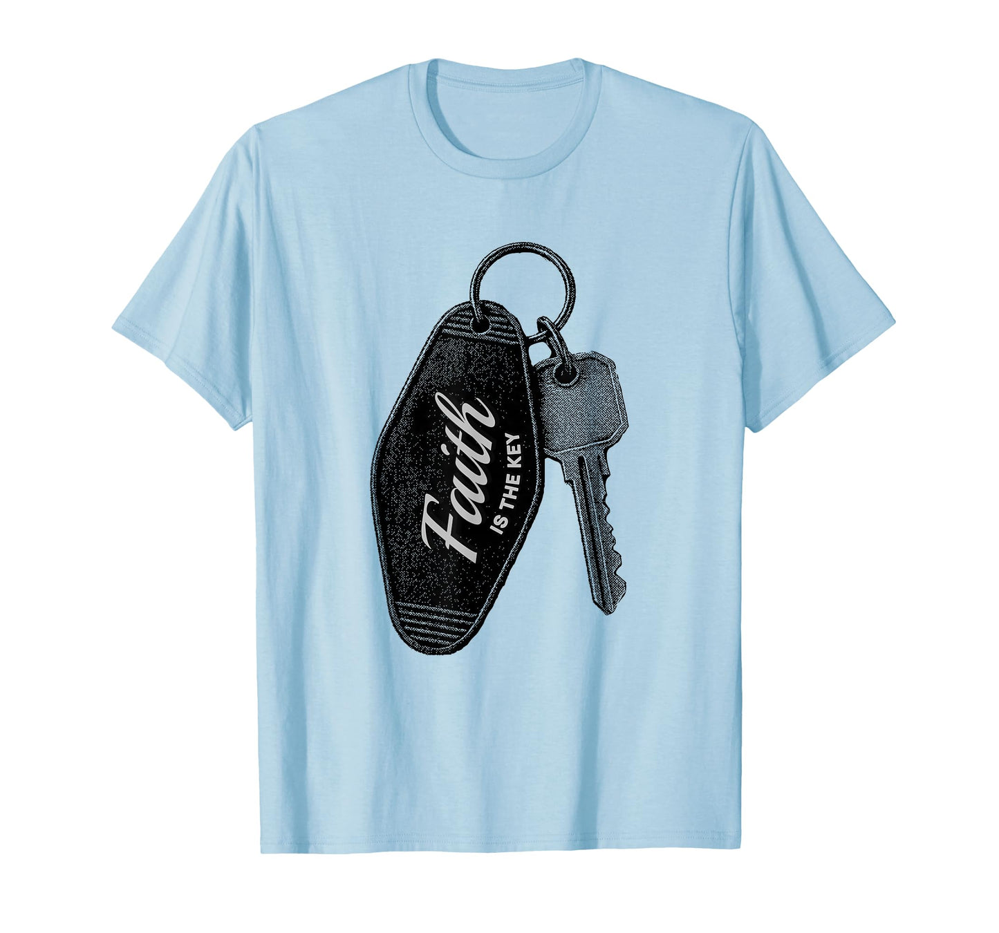 Faith is The Key Christian Inspirational Religious Graphic T-Shirt