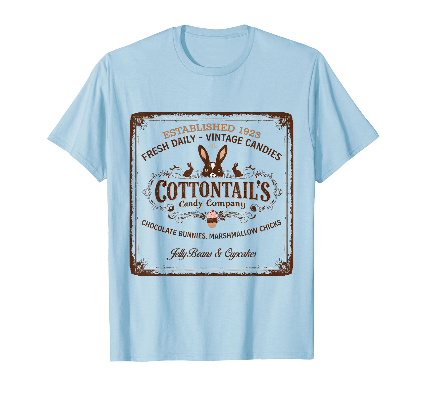 Easter Day Cottontail’s Candy Co. Vintage Easter Bunny T-Shirt