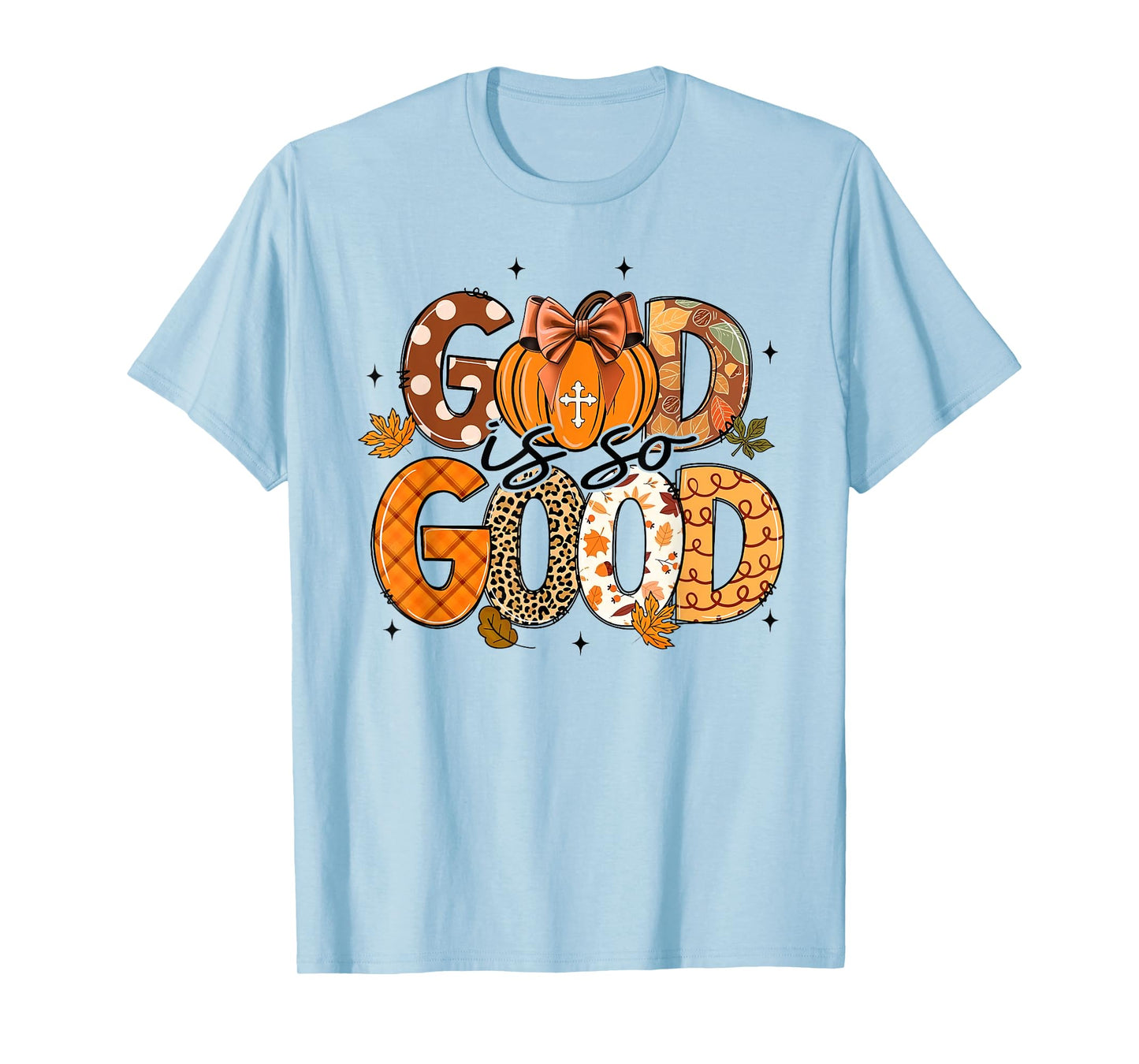 Fall Vibes Retro Thanksgiving Bible Verse God Is So Good T-Shirt