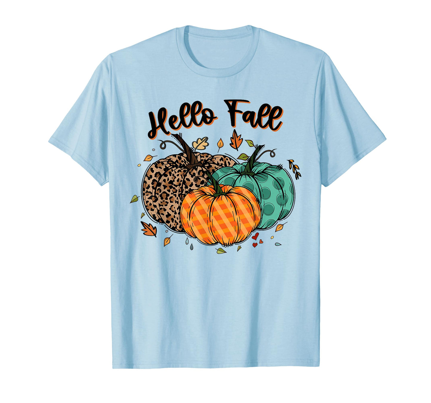 Hello Fall Thanksgiving Coquette Boho Floral Fall Vibes T-Shirt