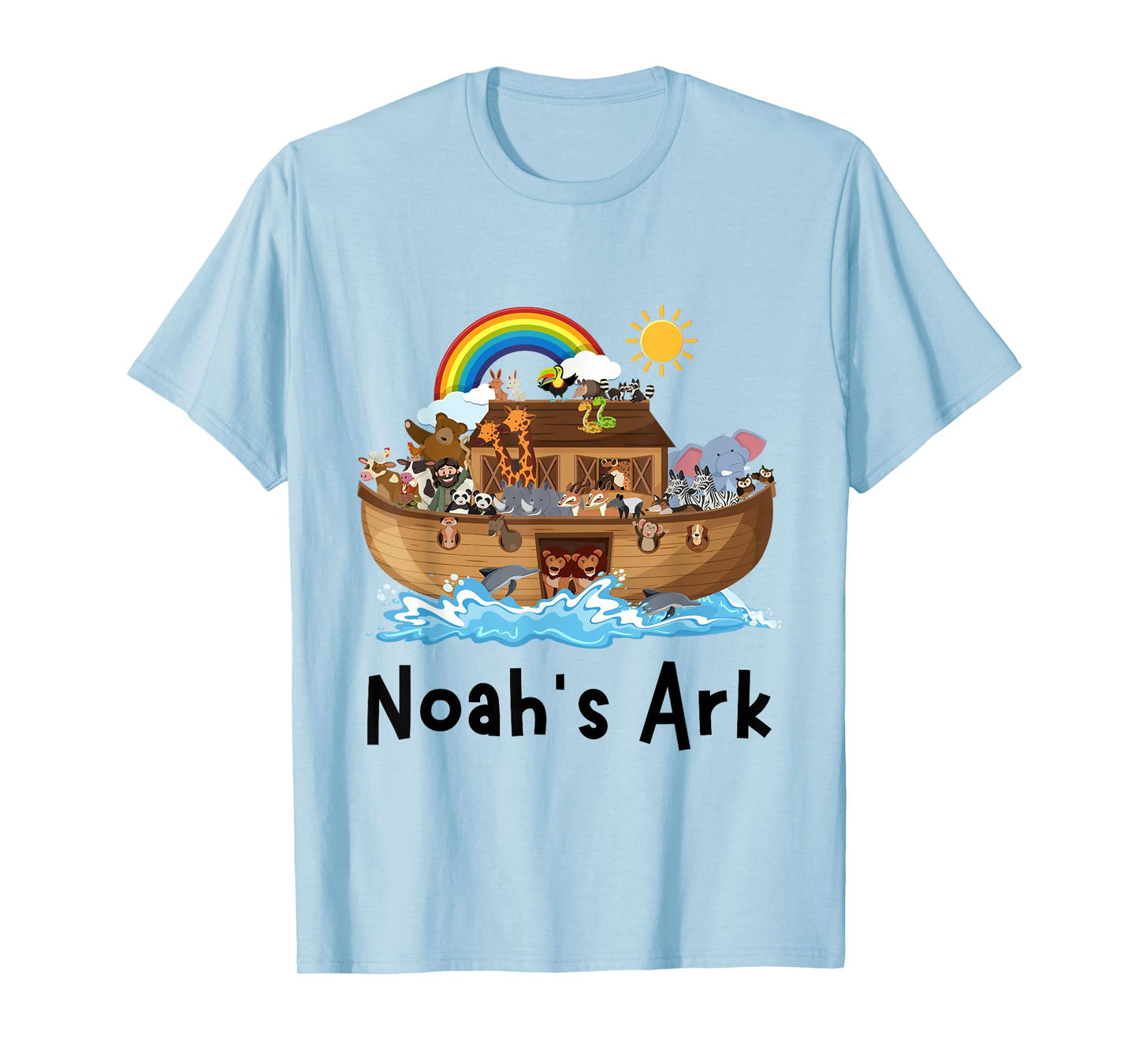 Christian Faith Noah's Ark Sunday School Student Rainbow T-Shirt