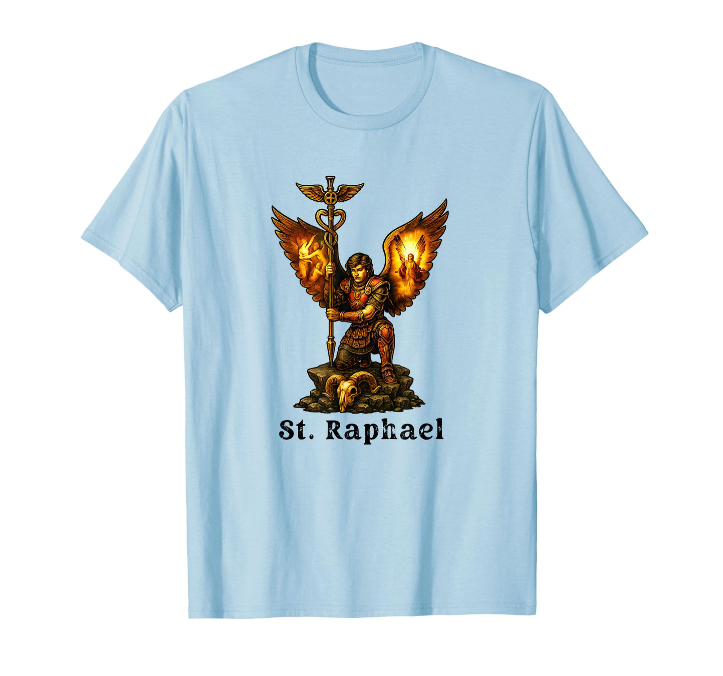 Saint Archangel Raphael Christian Art Faith T-Shirt